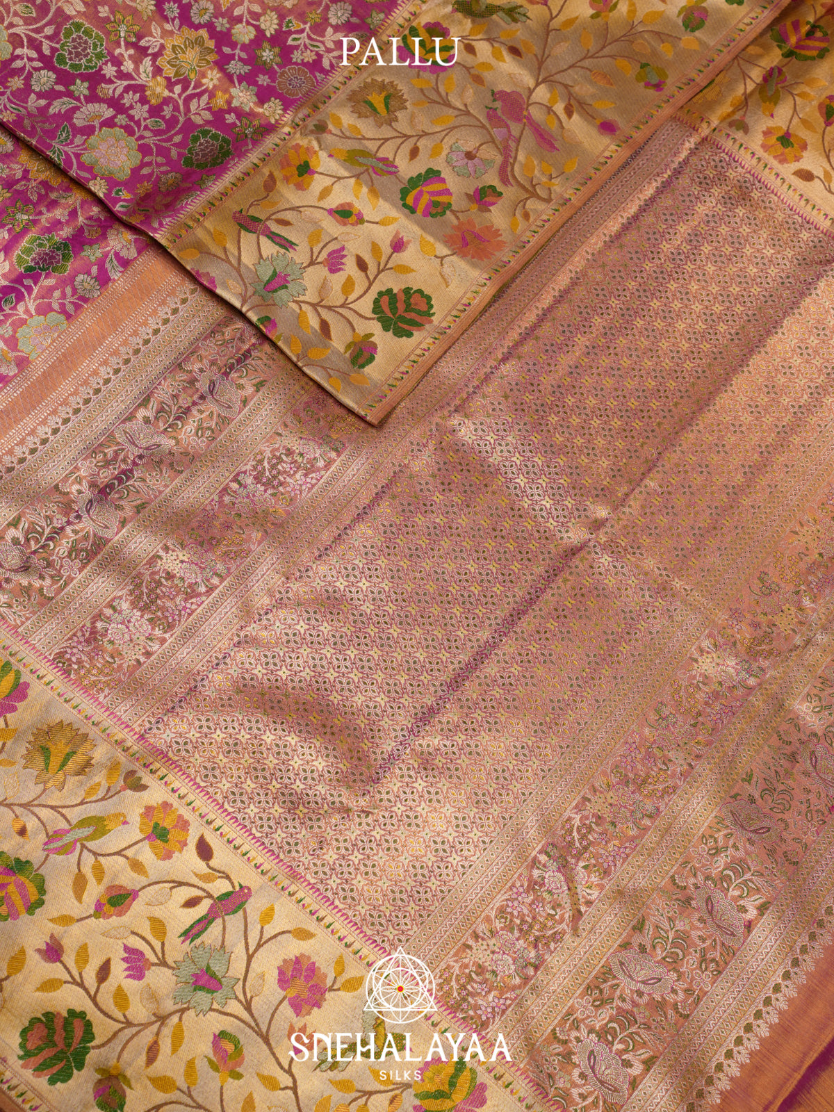 Pink Kanjivaram Silk Saree