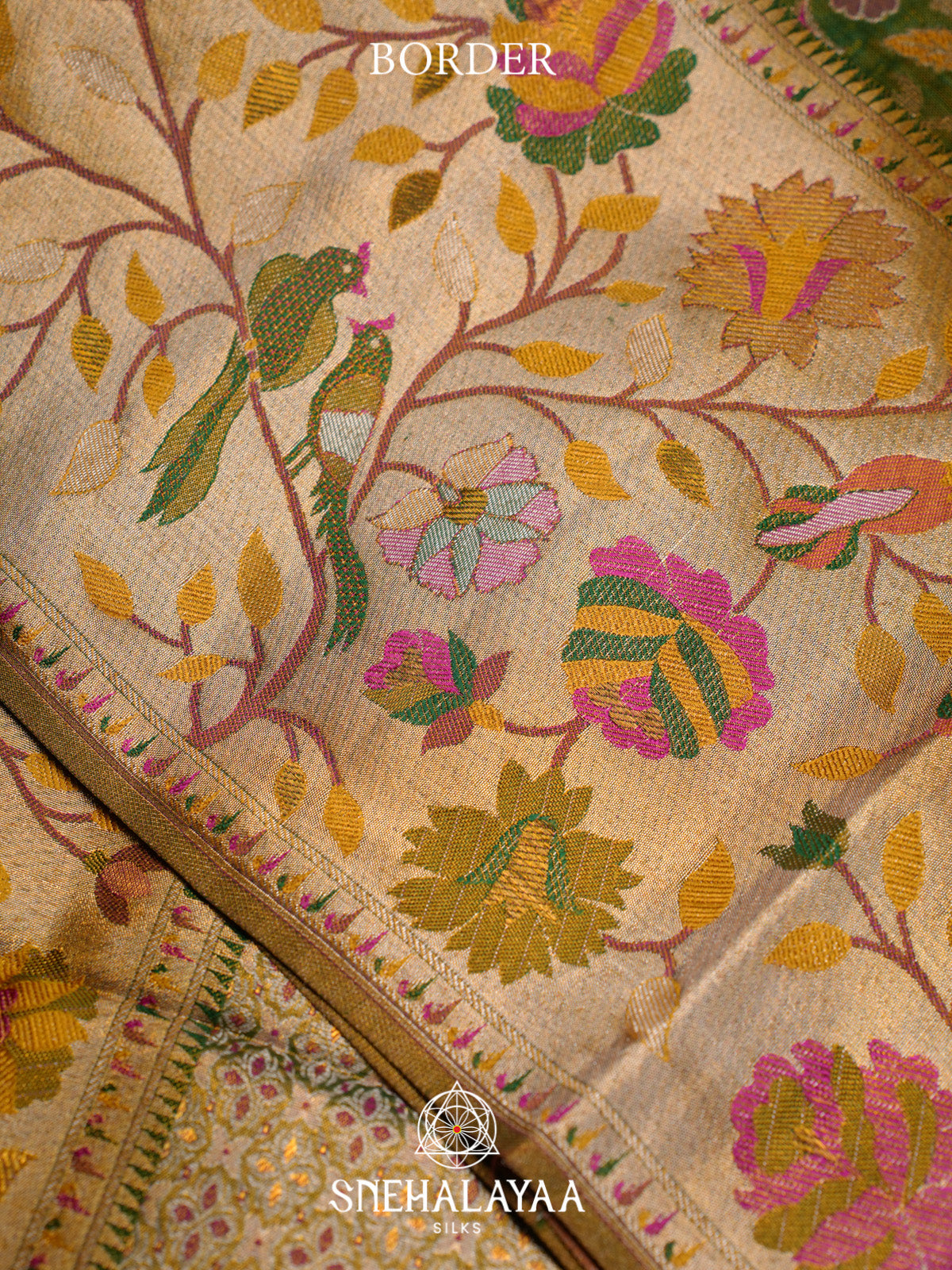 Forest Green Kanjivaram Silk Saree