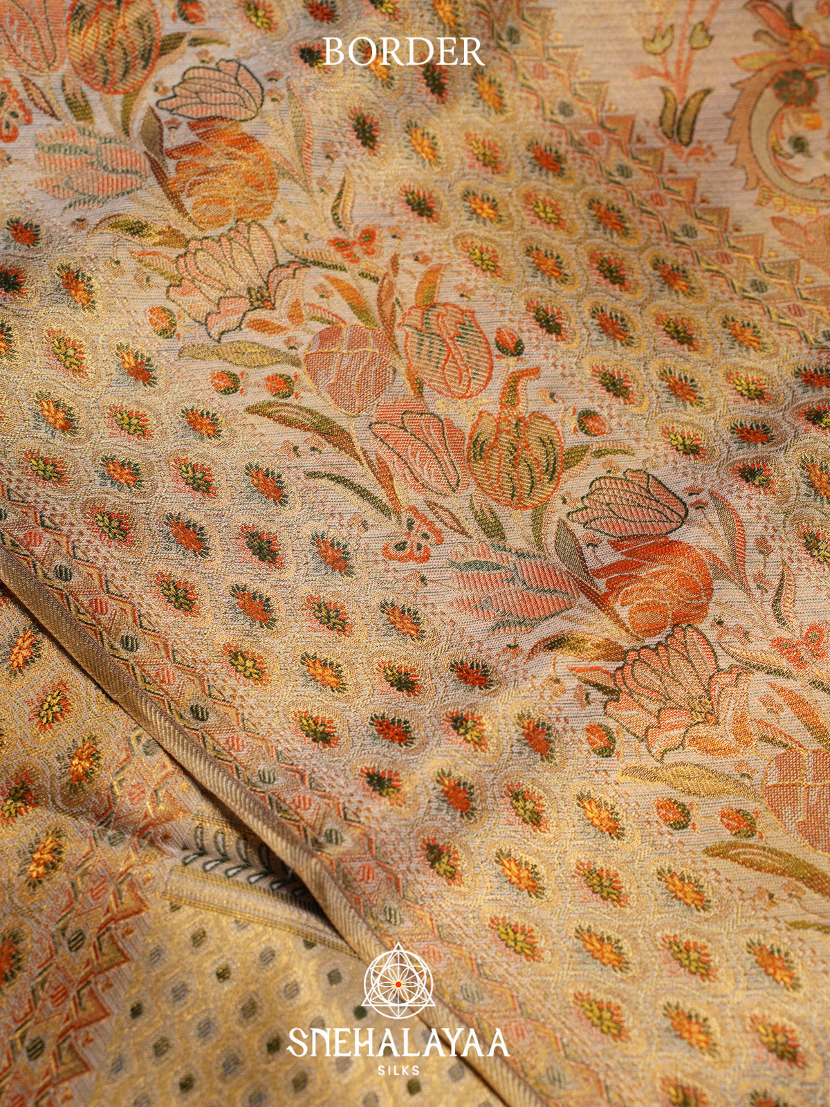 Gold Kanjivaram Silk Saree