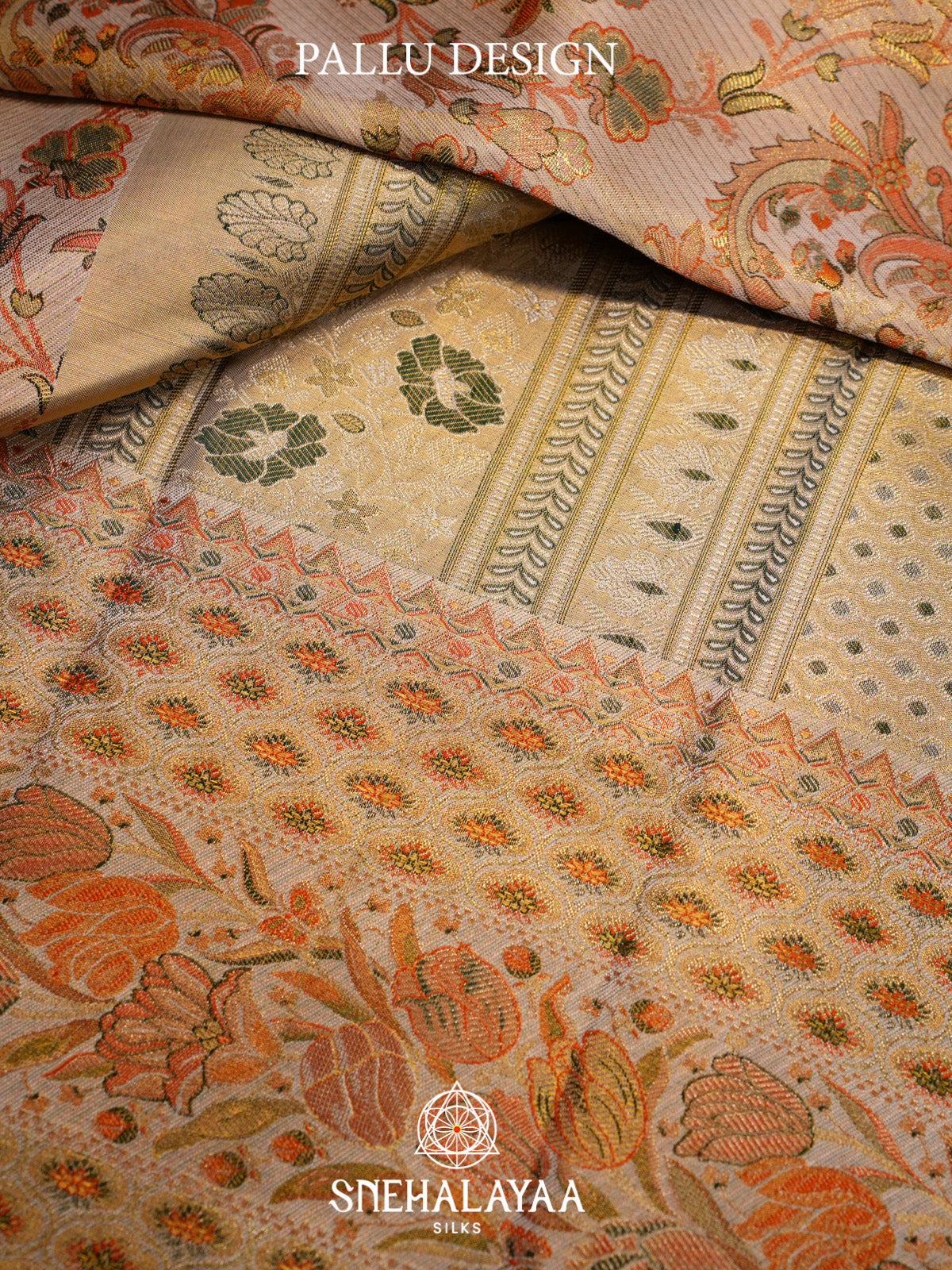 Gold Kanjivaram Silk Saree