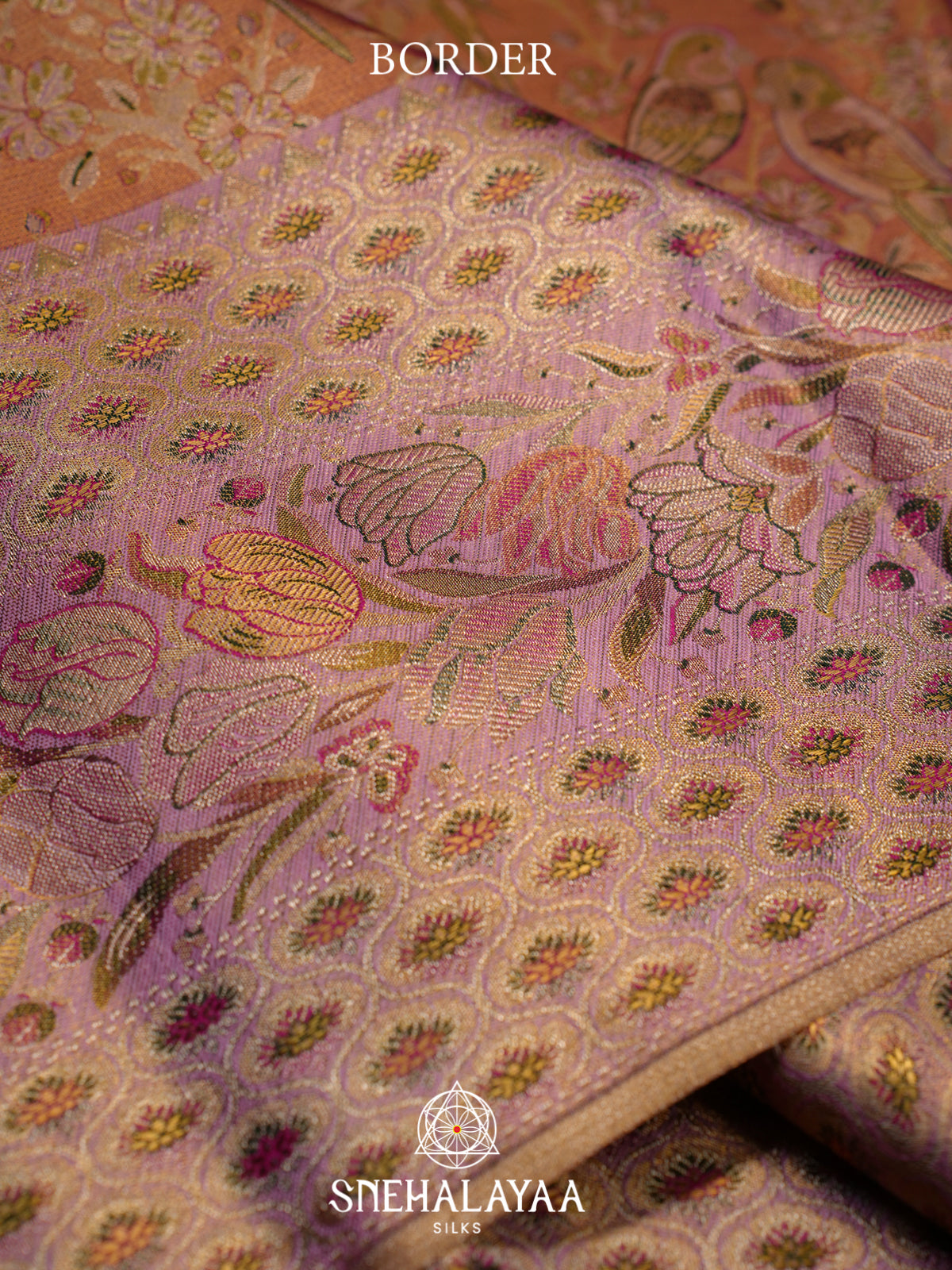 Rose Pink Kanjivaram Silk Saree