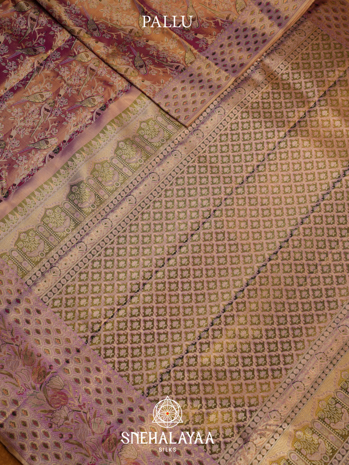 Rose Pink Kanjivaram Silk Saree
