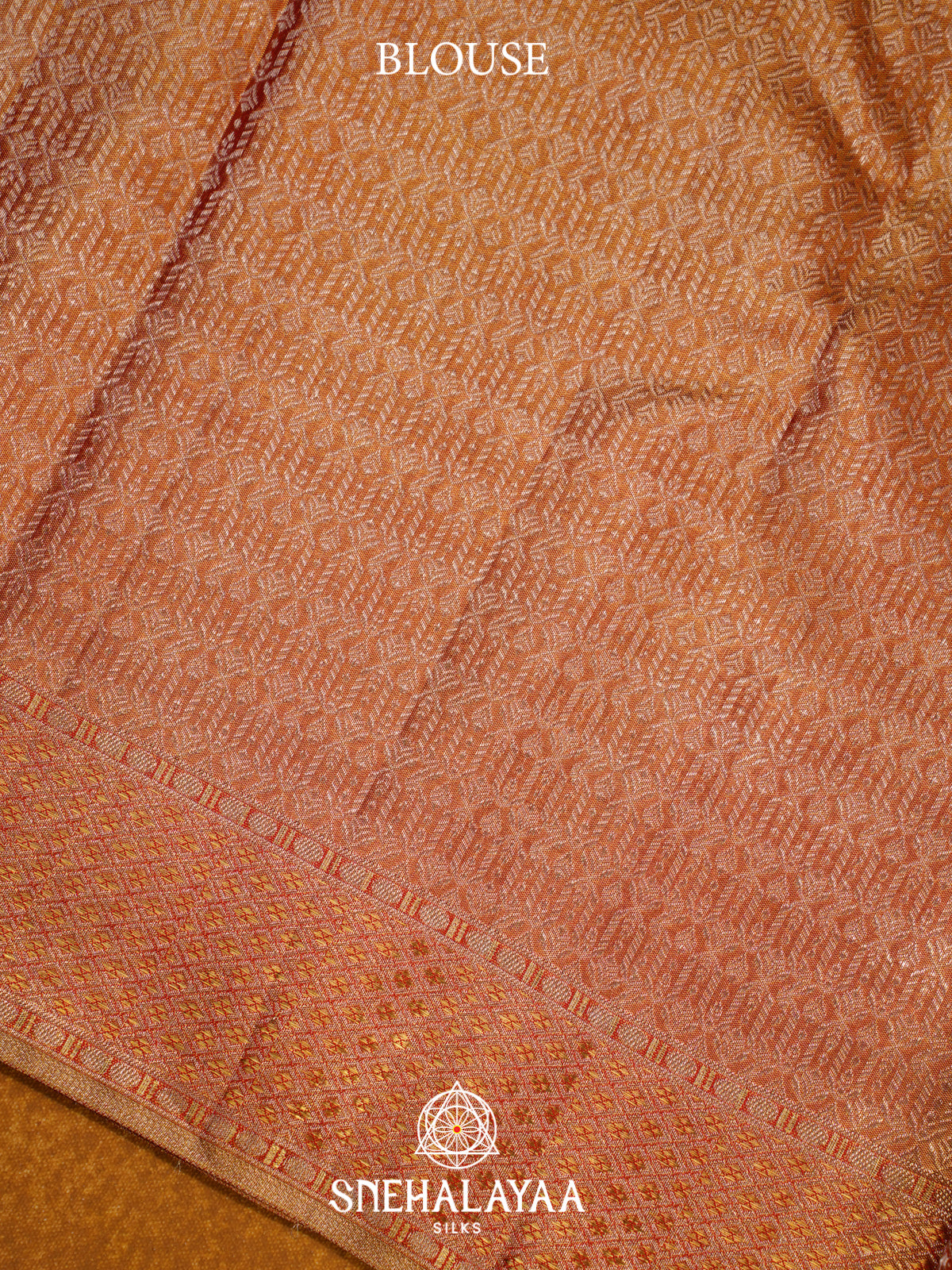 Beige Gold Kanjivaram Silk Saree