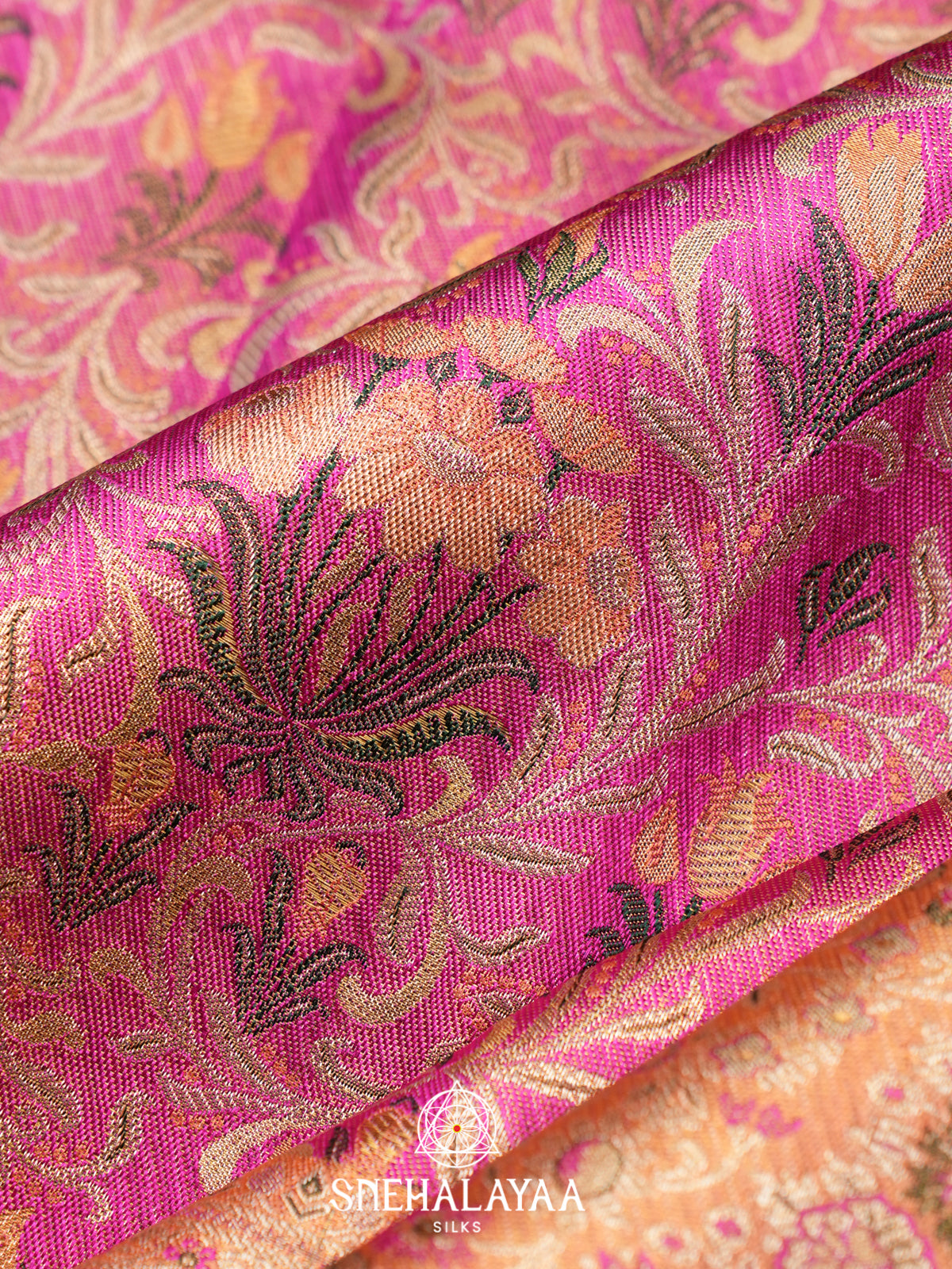 Pink Kanjivaram Silk Saree