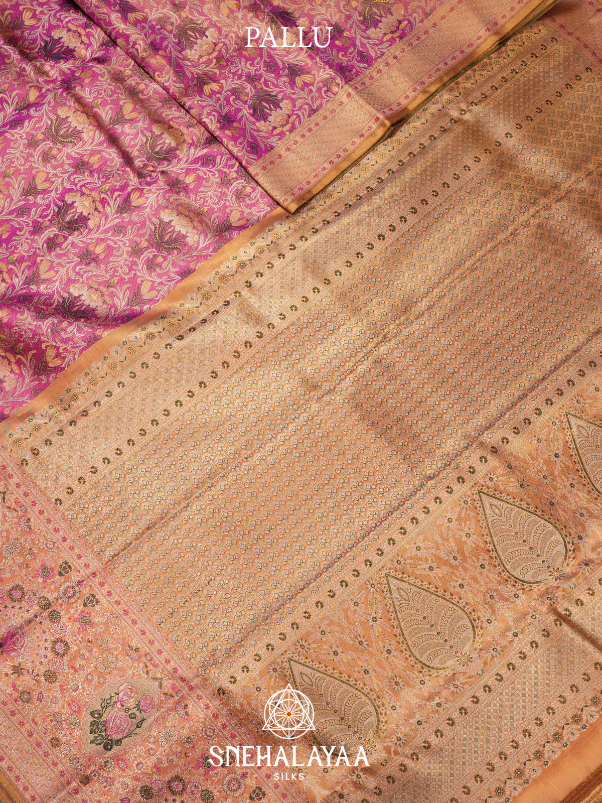 Pink Kanjivaram Silk Saree