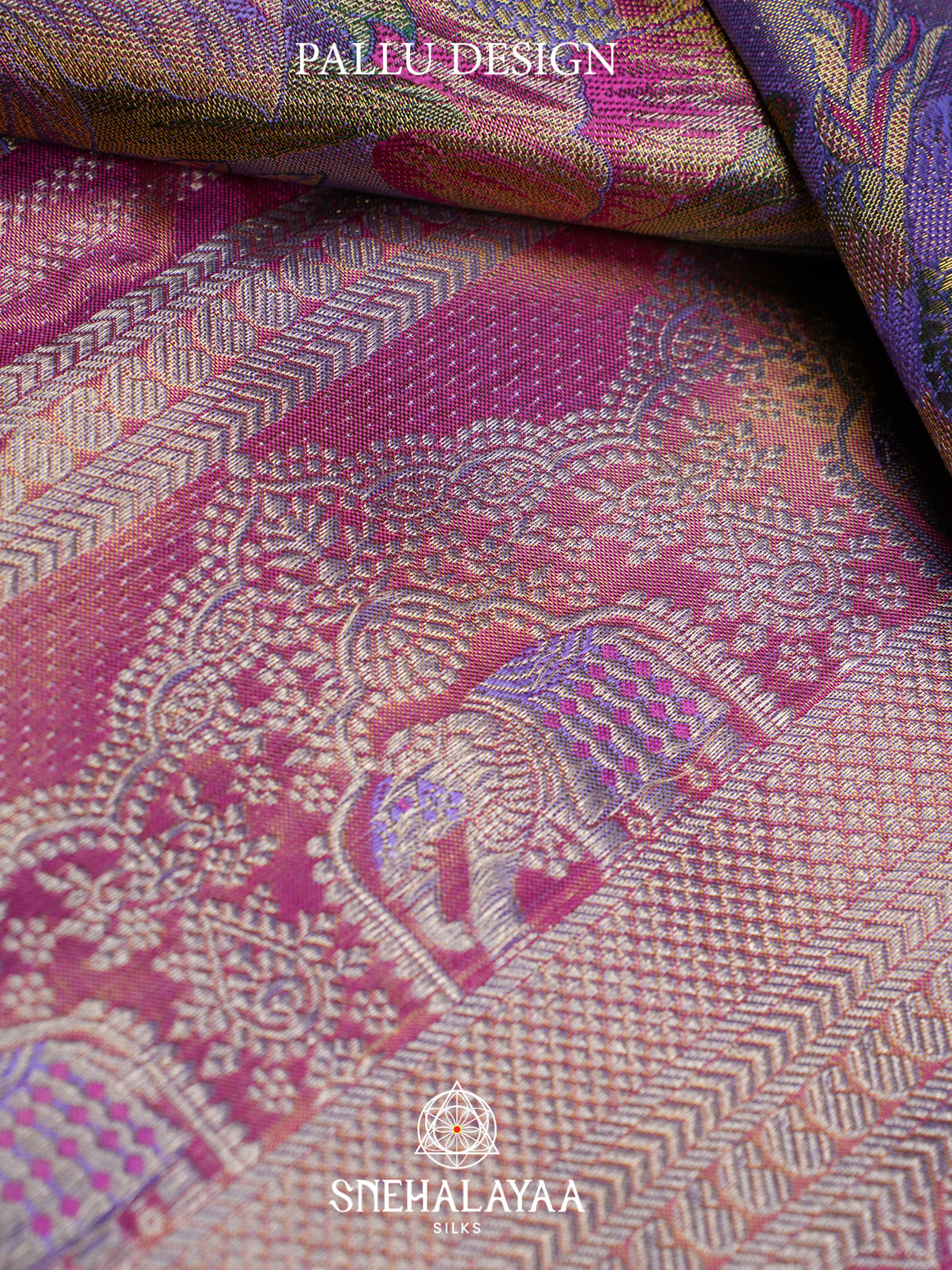 Lilac Kanjivaram Silk Saree