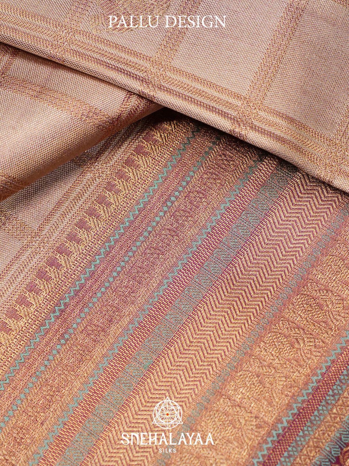 Beige Kanjivaram Silk Saree