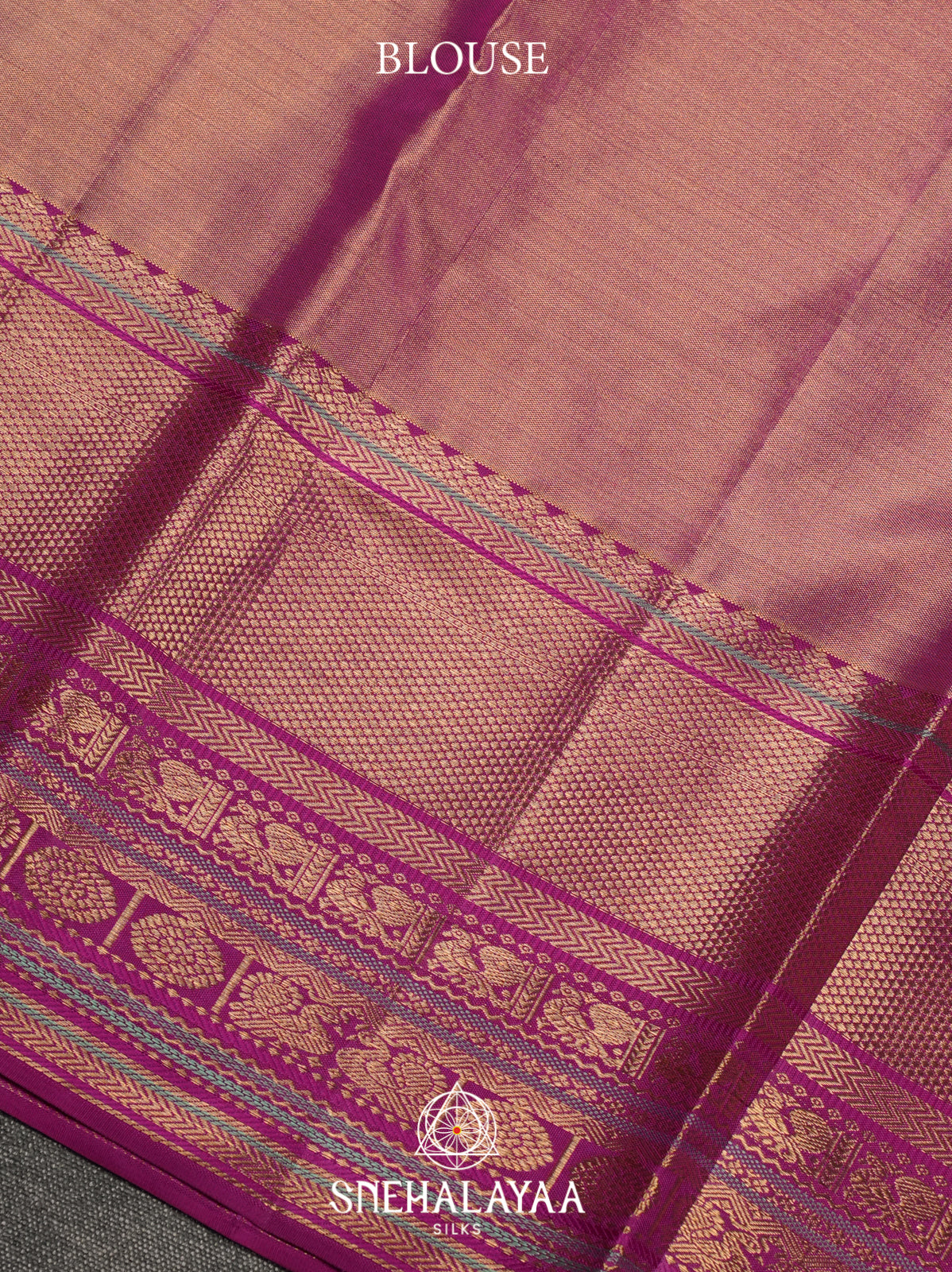 Beige Kanjivaram Silk Saree
