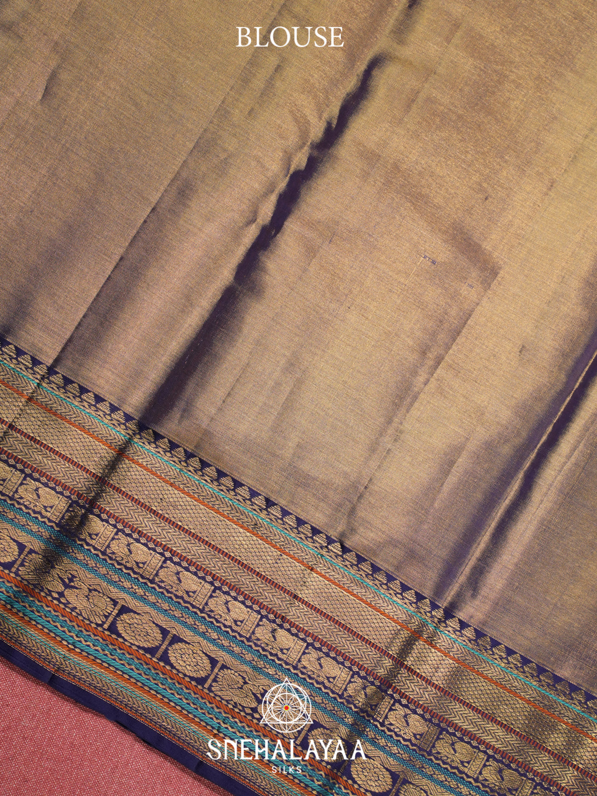 Beige Kanjivaram Silk Saree