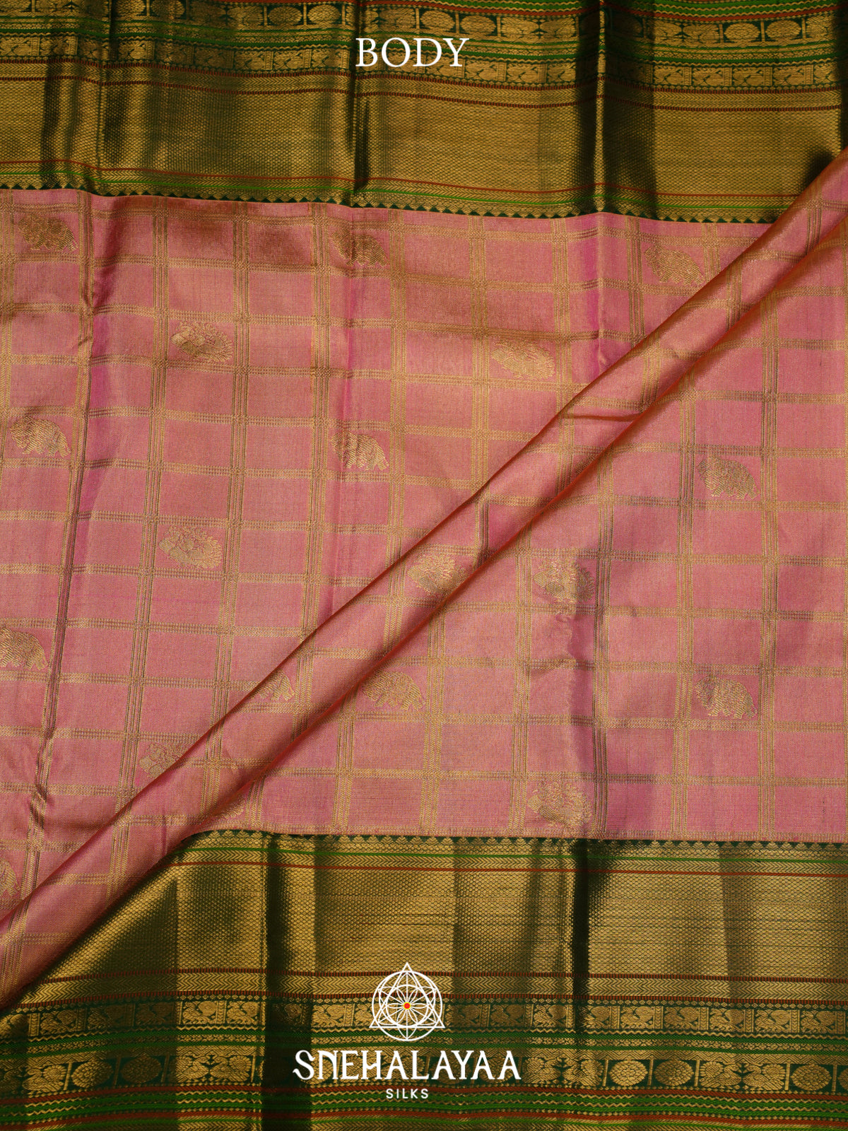 Mauve Pink Kanjivaram Silk Saree