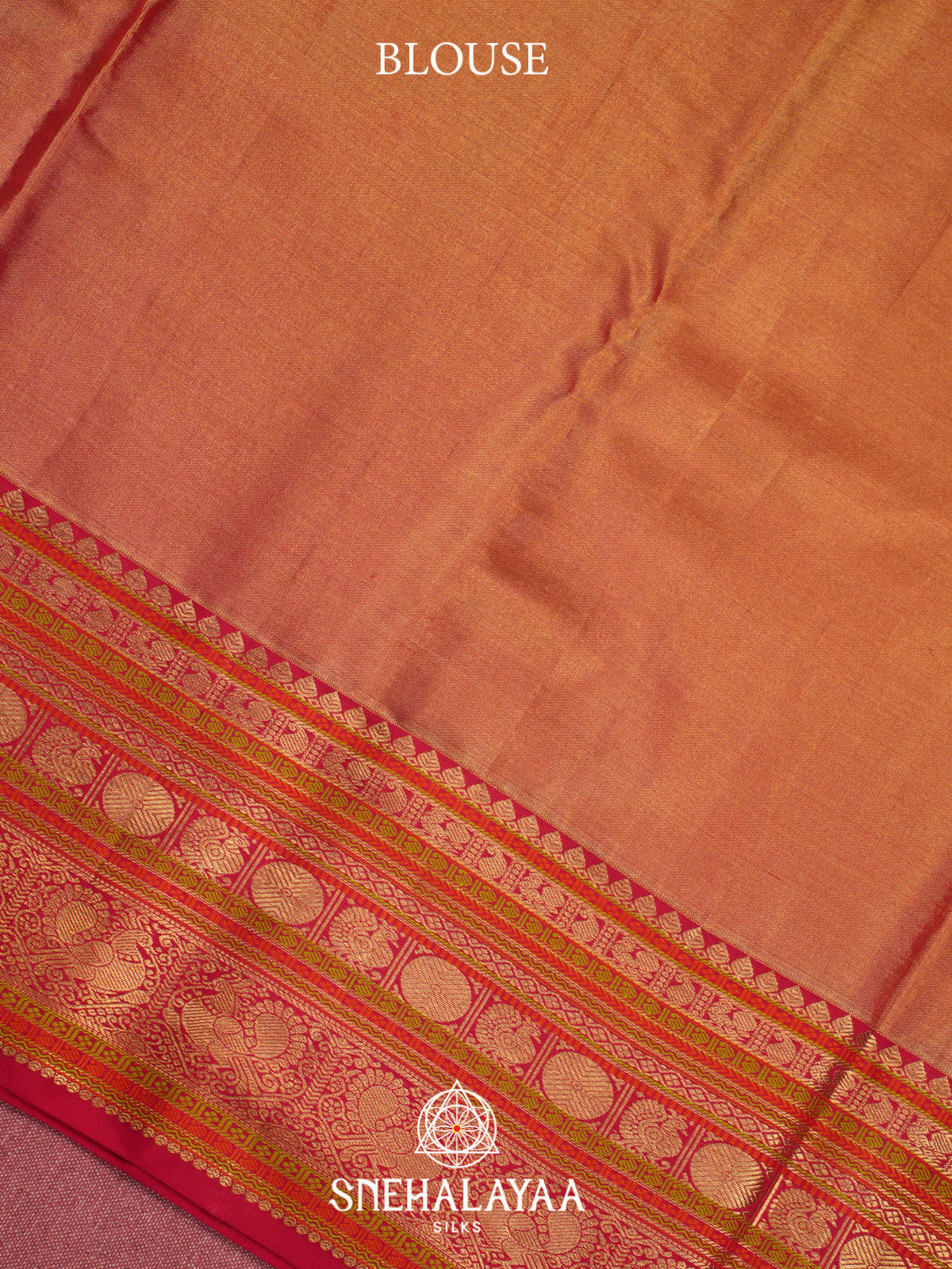 Cream Kanjivaram Silk Saree