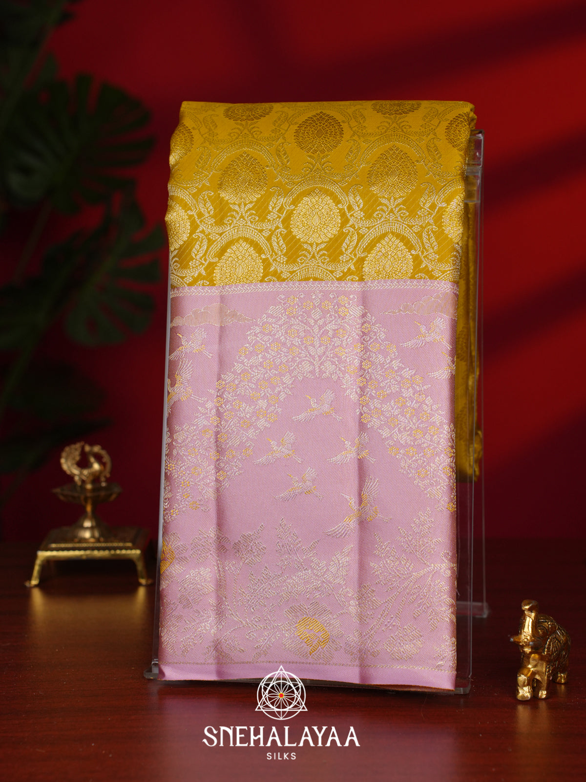 Yellow Kanjivaram Silk Saree