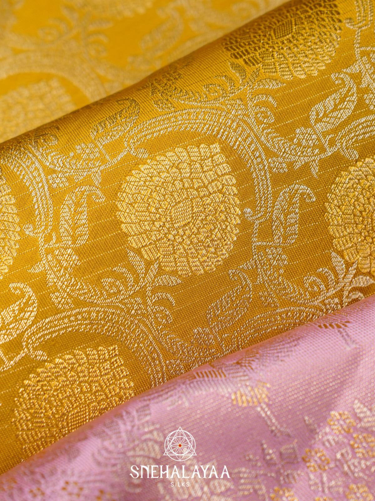Yellow Kanjivaram Silk Saree