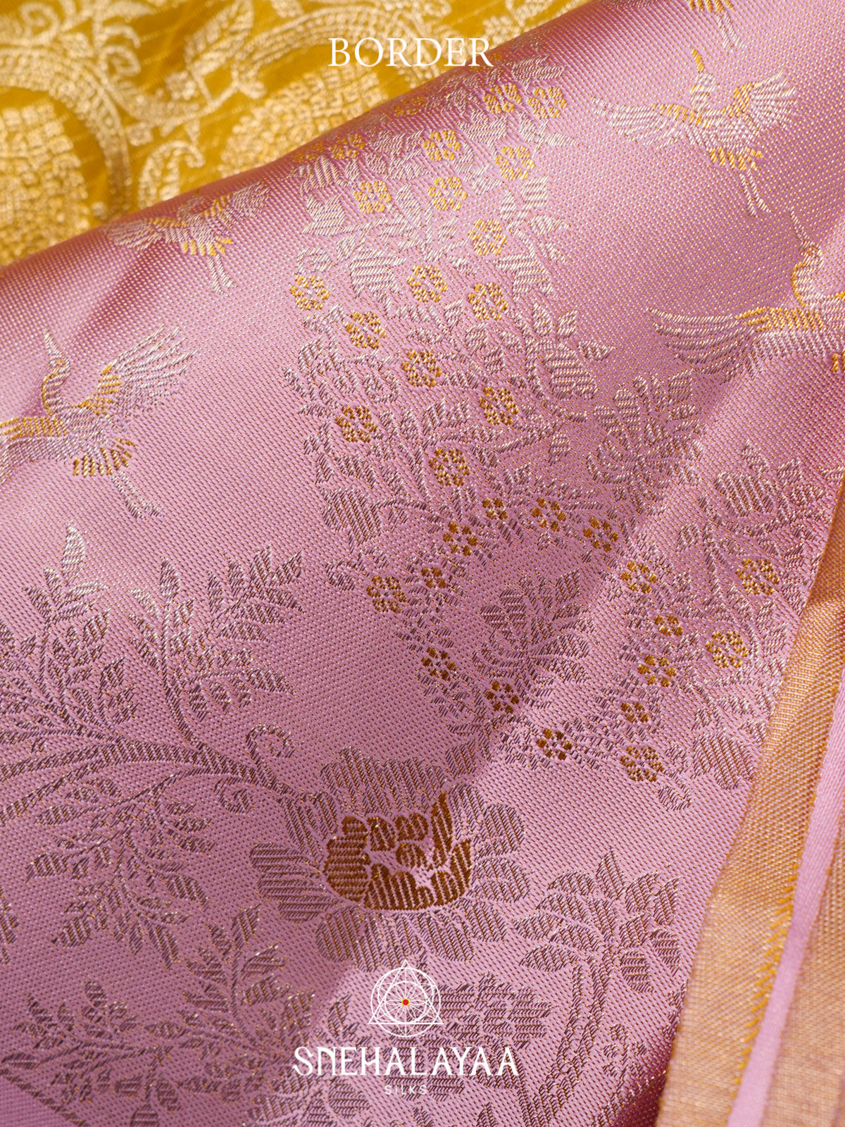 Yellow Kanjivaram Silk Saree