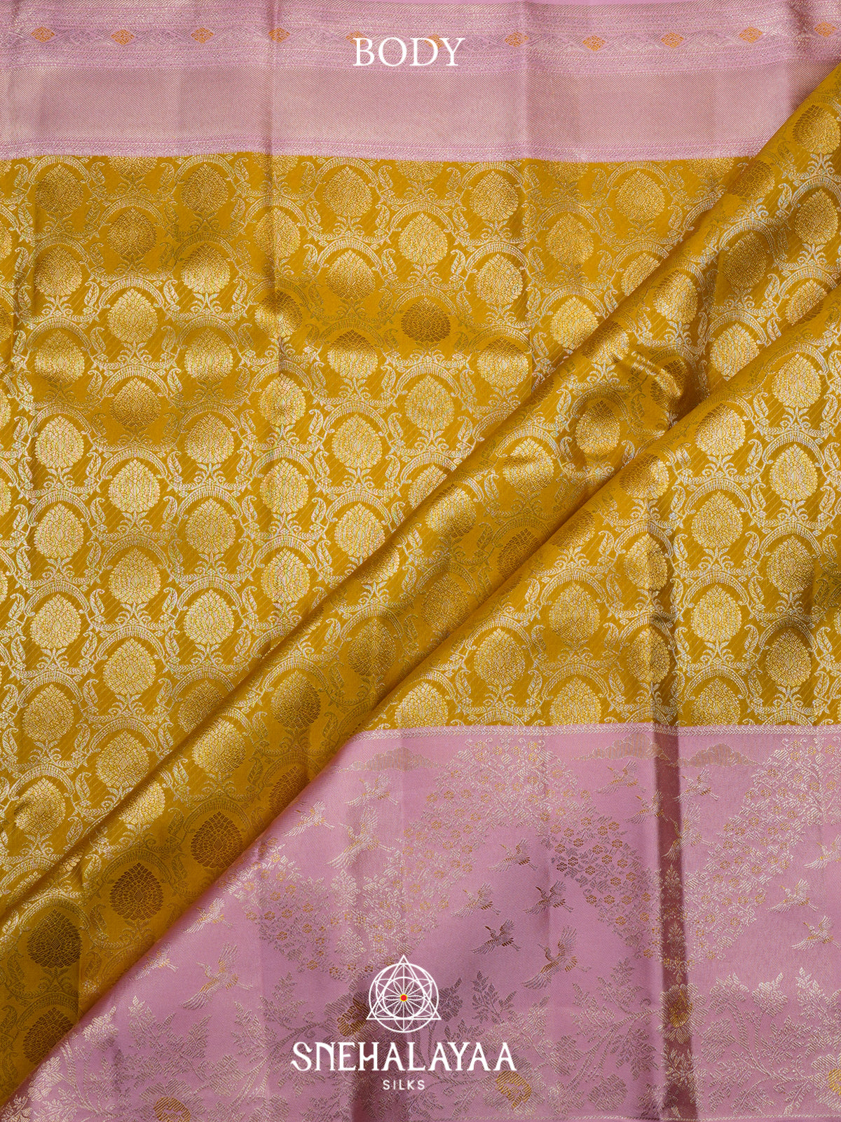 Yellow Kanjivaram Silk Saree