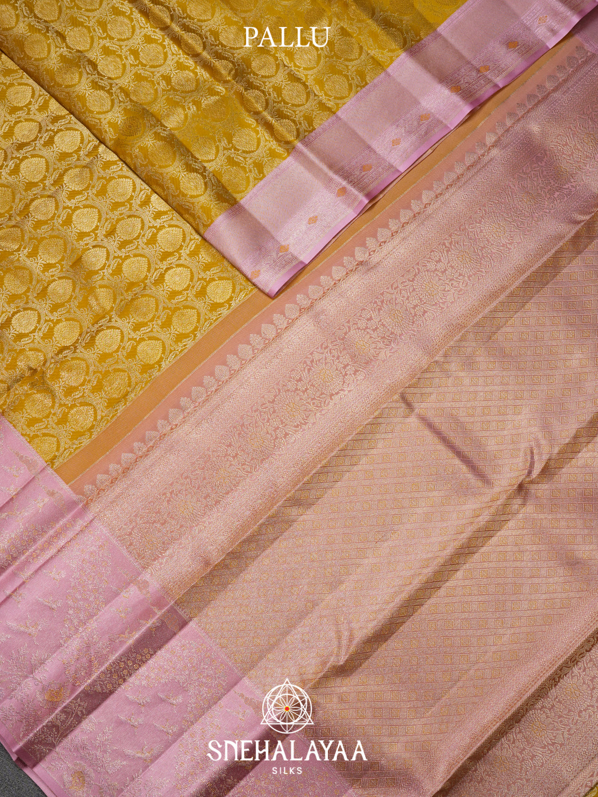 Yellow Kanjivaram Silk Saree