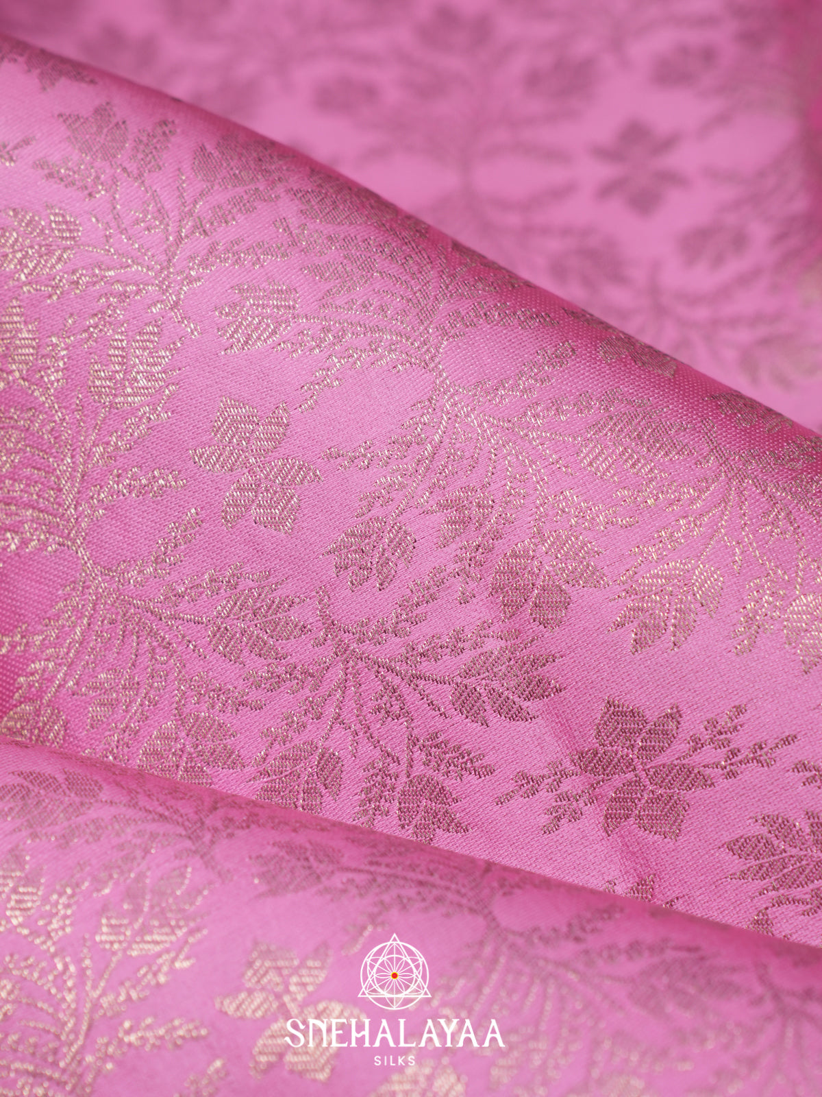 Pink Kanjivaram Silk Saree