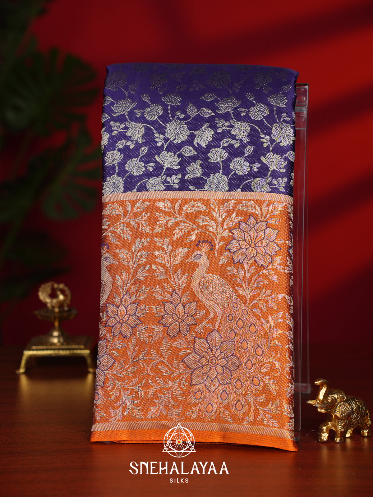 Purple Kanjivaram Silk Saree