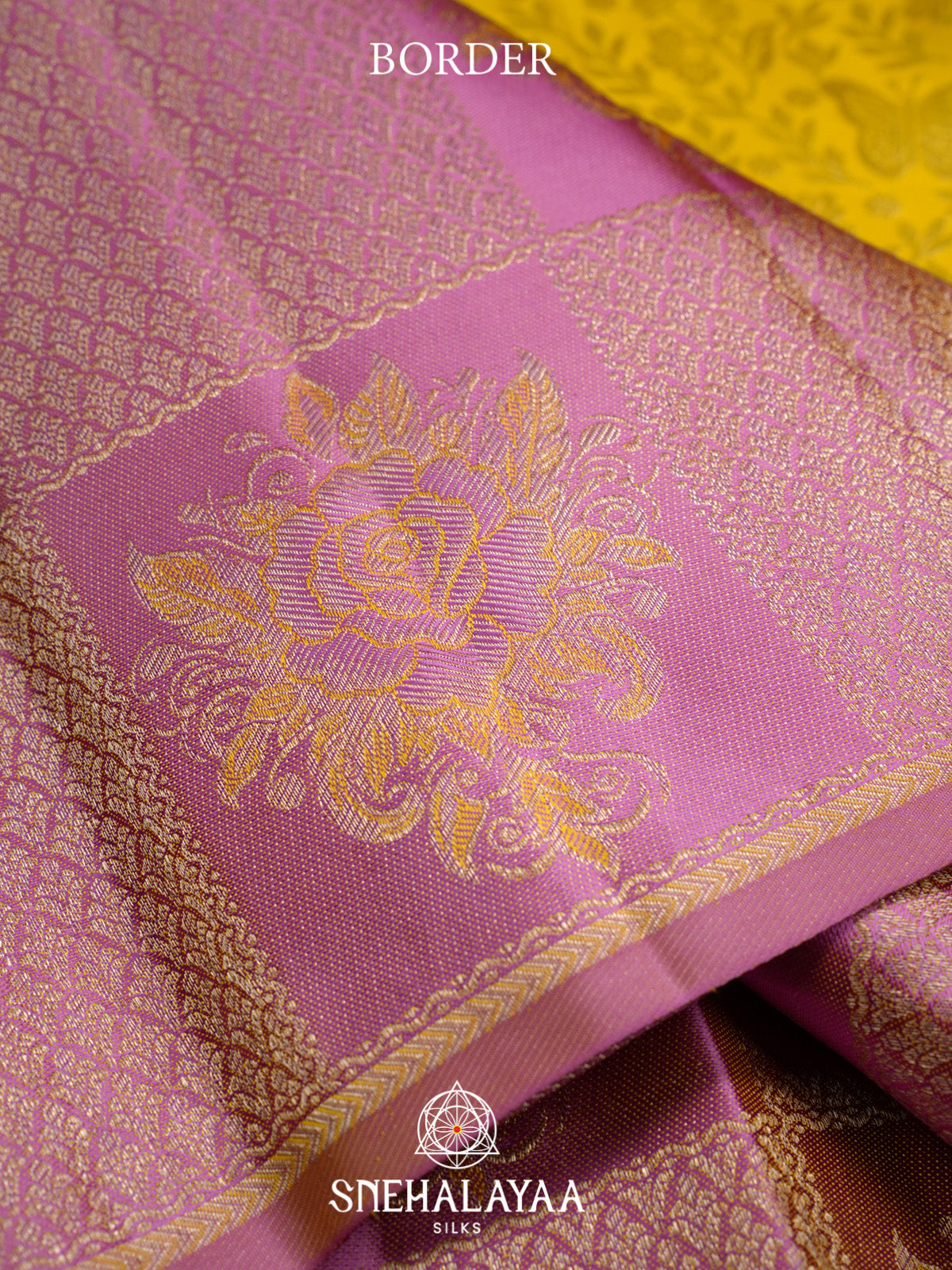 Yellow Kanjivaram Silk Saree