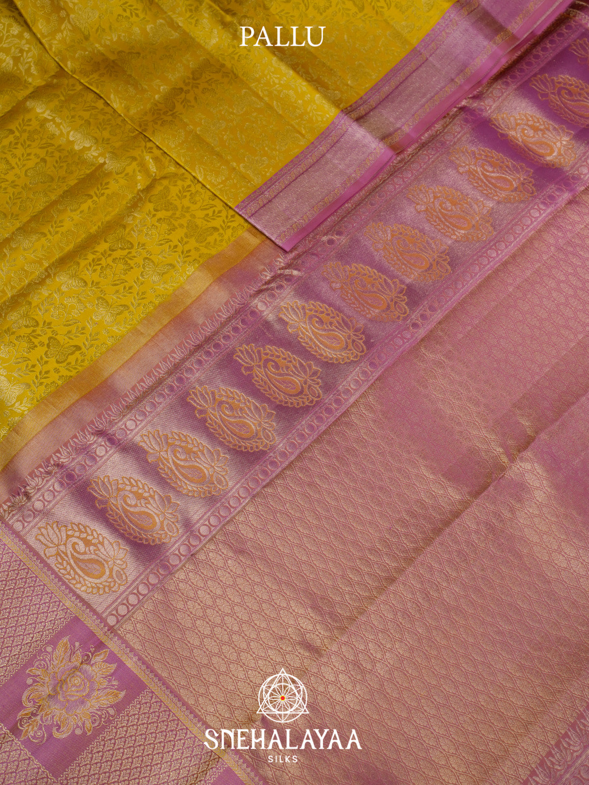 Yellow Kanjivaram Silk Saree