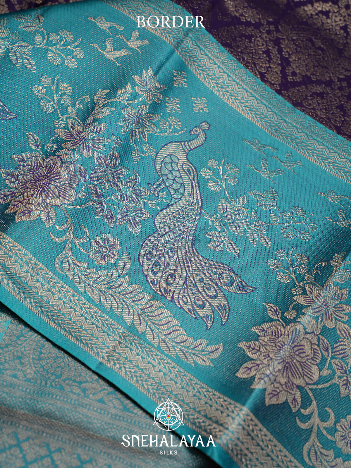 Purple Kanjivaram Silk Saree