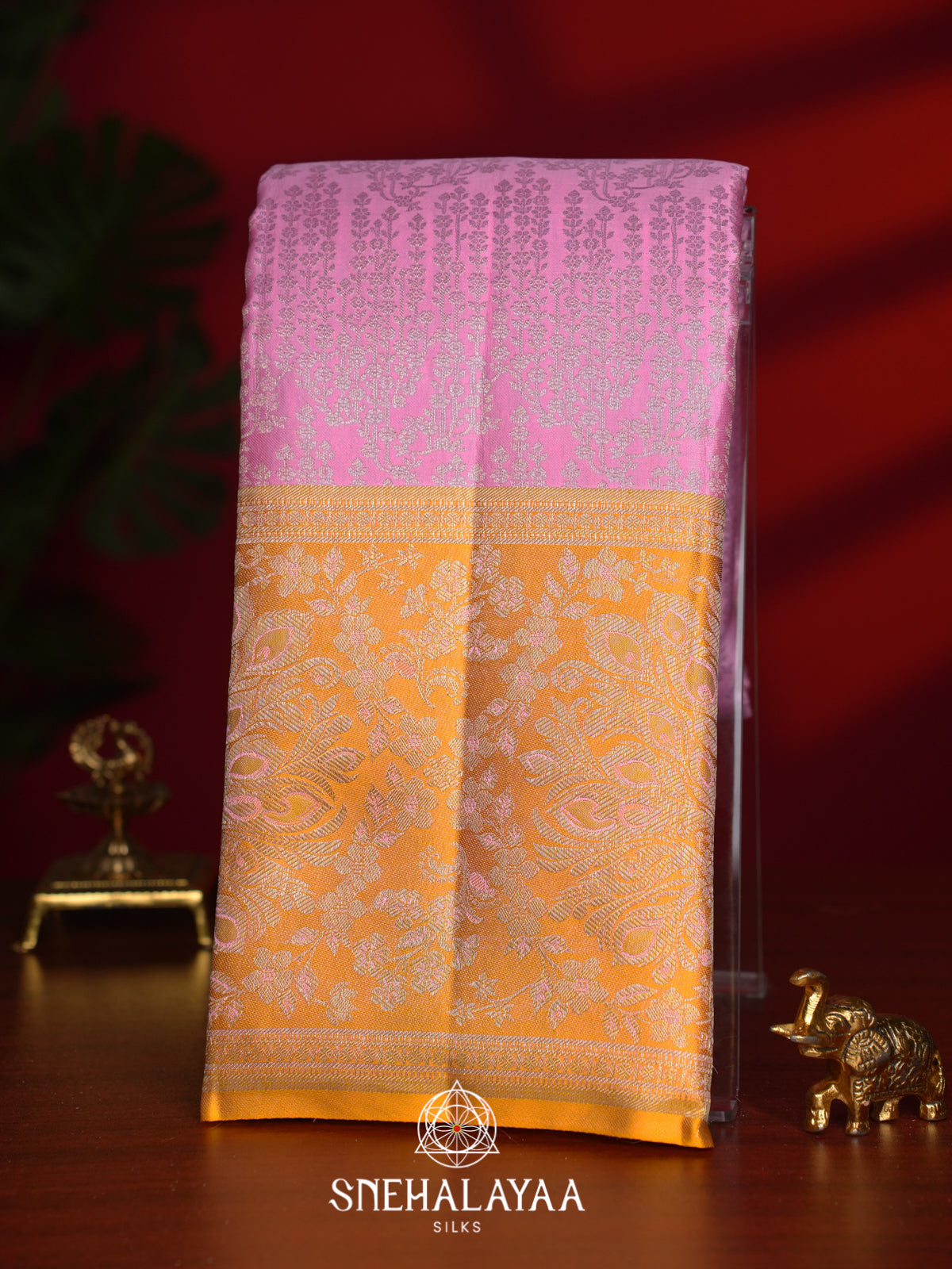 Pink Kanjivaram Silk Saree