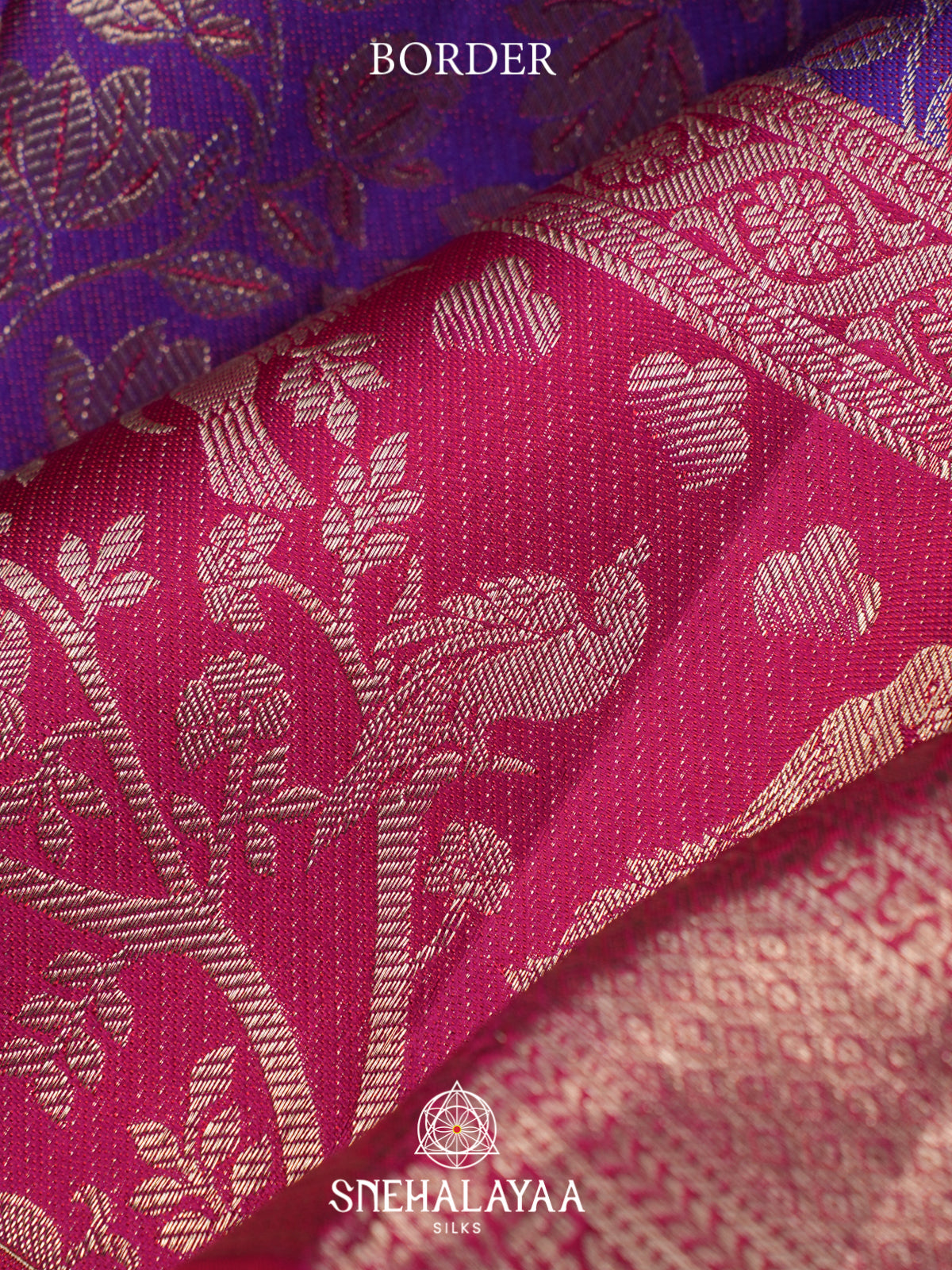 Megante Purple Kanjivaram Silk Saree