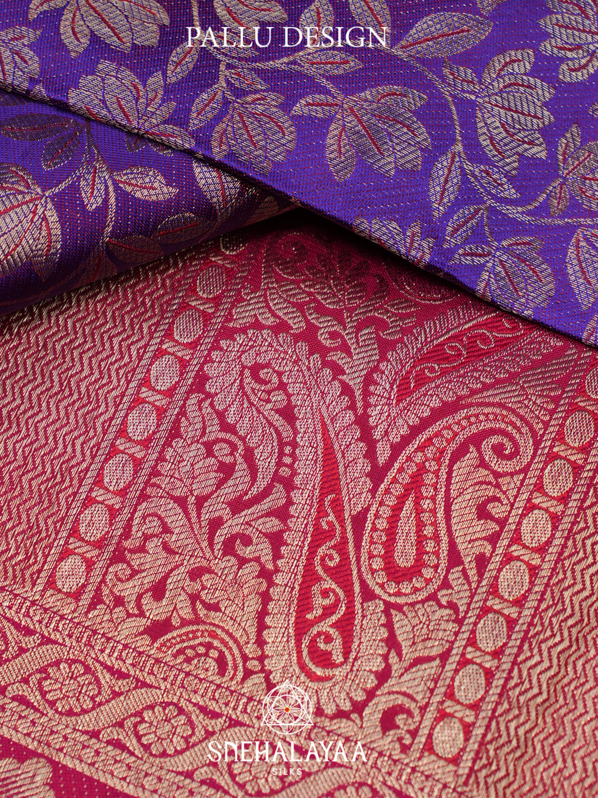 Megante Purple Kanjivaram Silk Saree