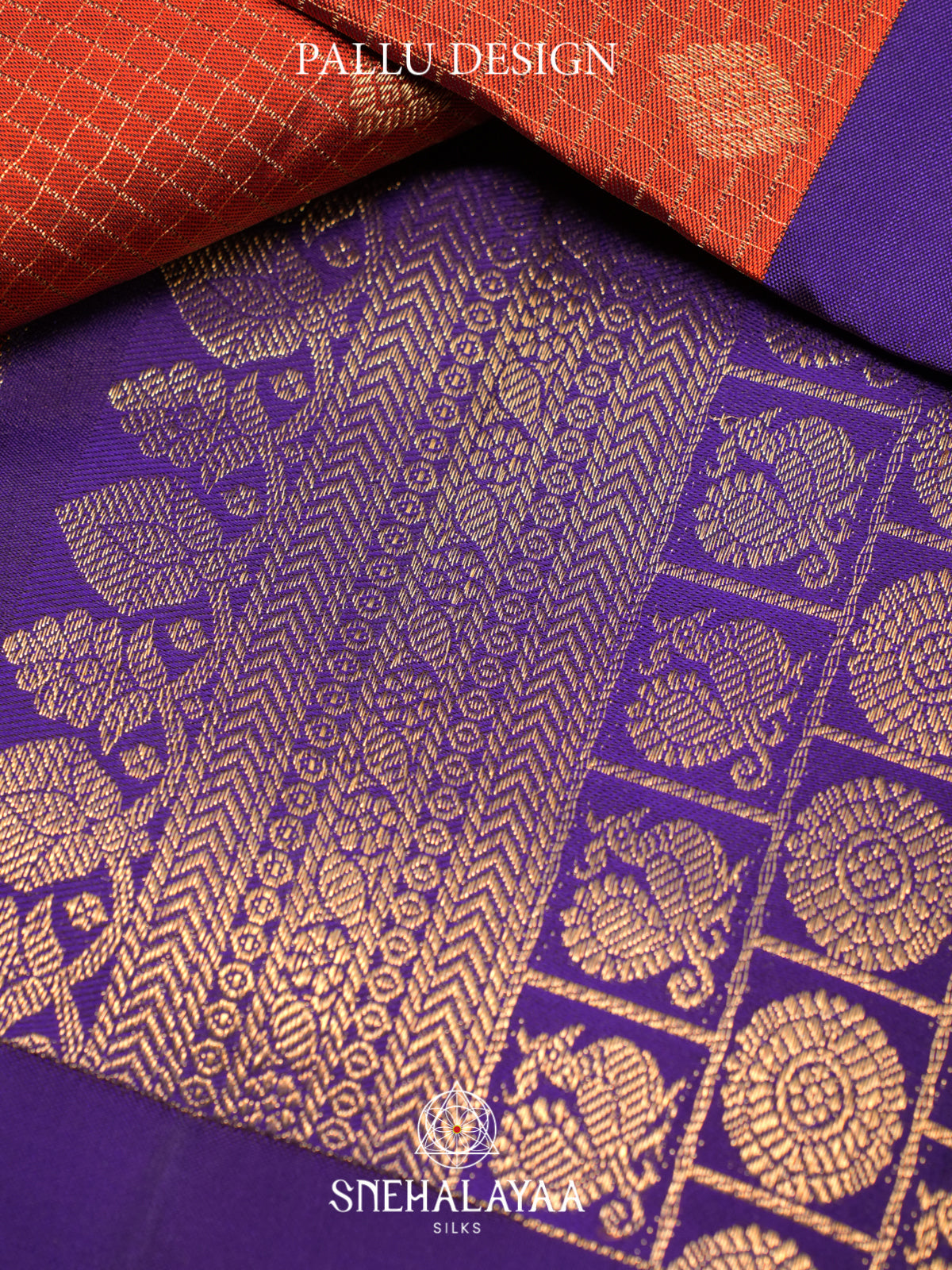 Orange Kanjivaram Silk Saree