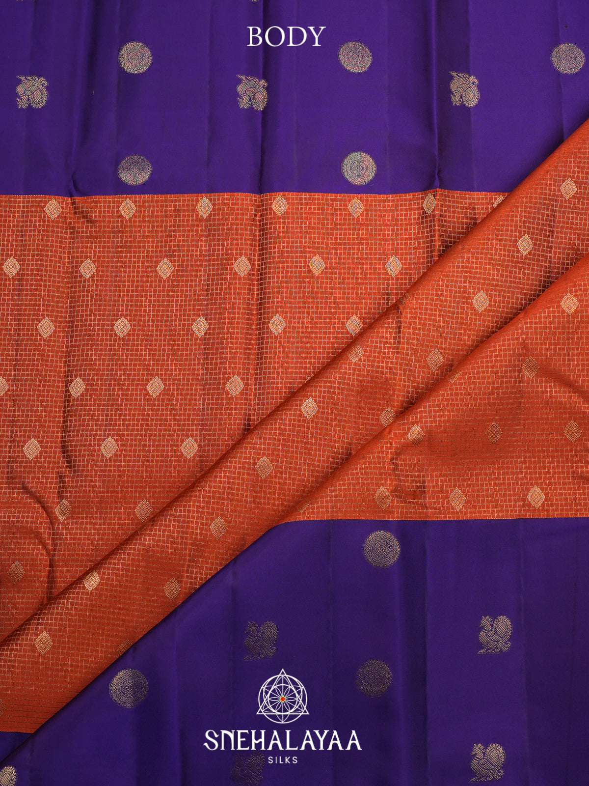 Orange Kanjivaram Silk Saree
