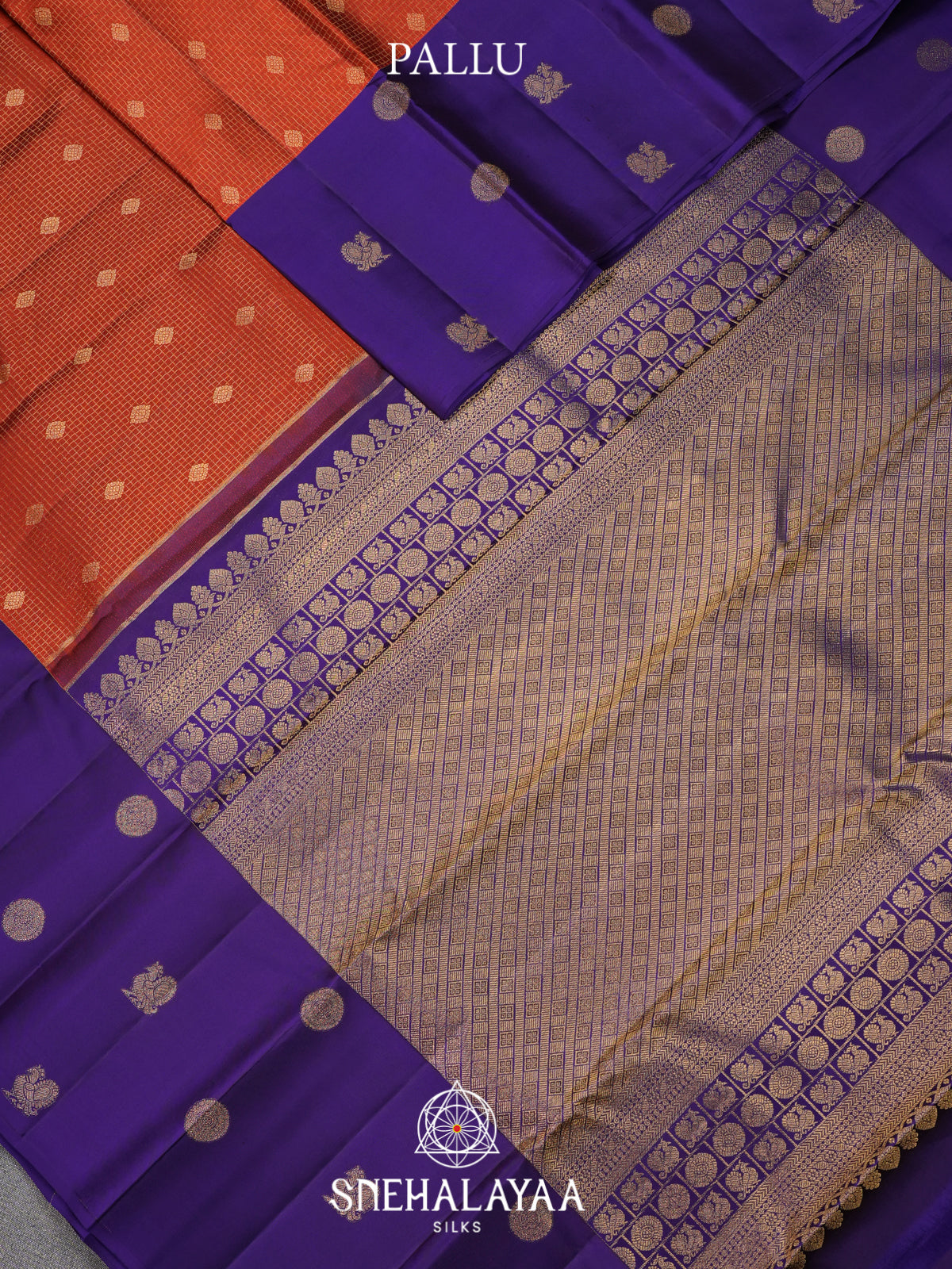 Orange Kanjivaram Silk Saree