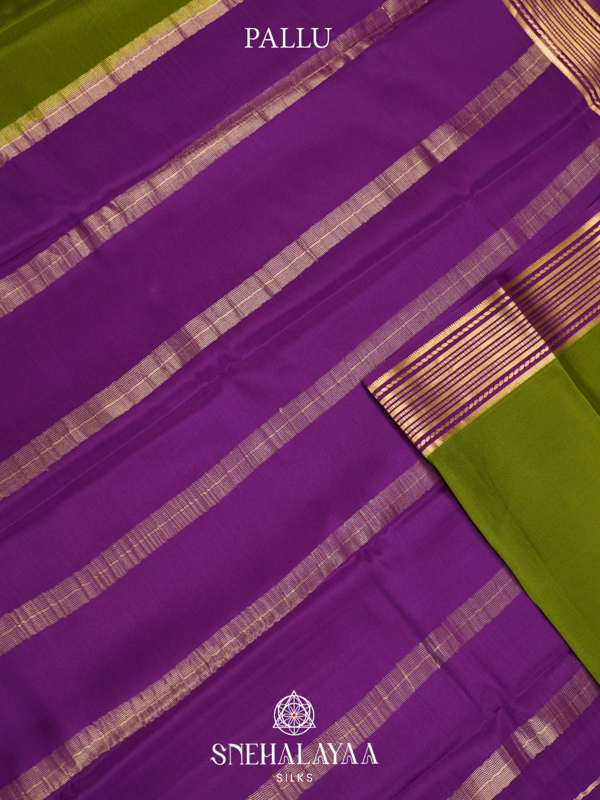 Green Mysore Crepe  Silk Saree