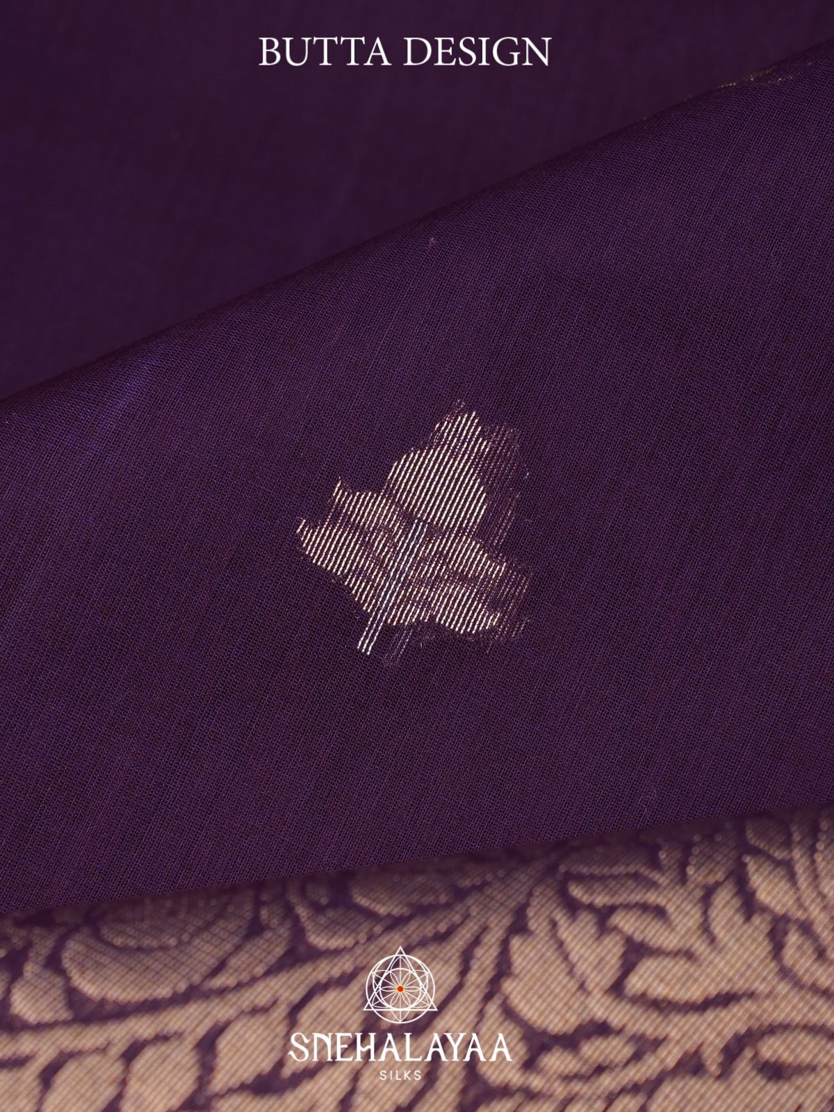 Purple Kora Silk Cotton Saree