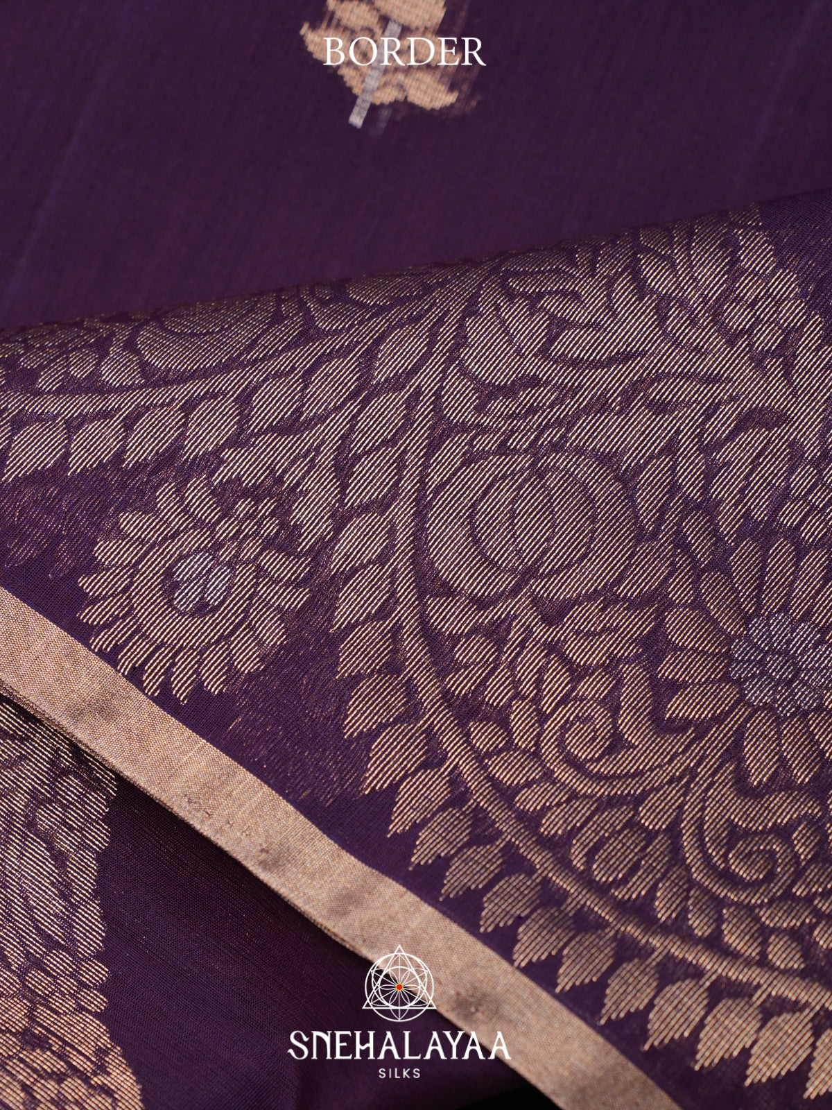 Purple Kora Silk Cotton Saree