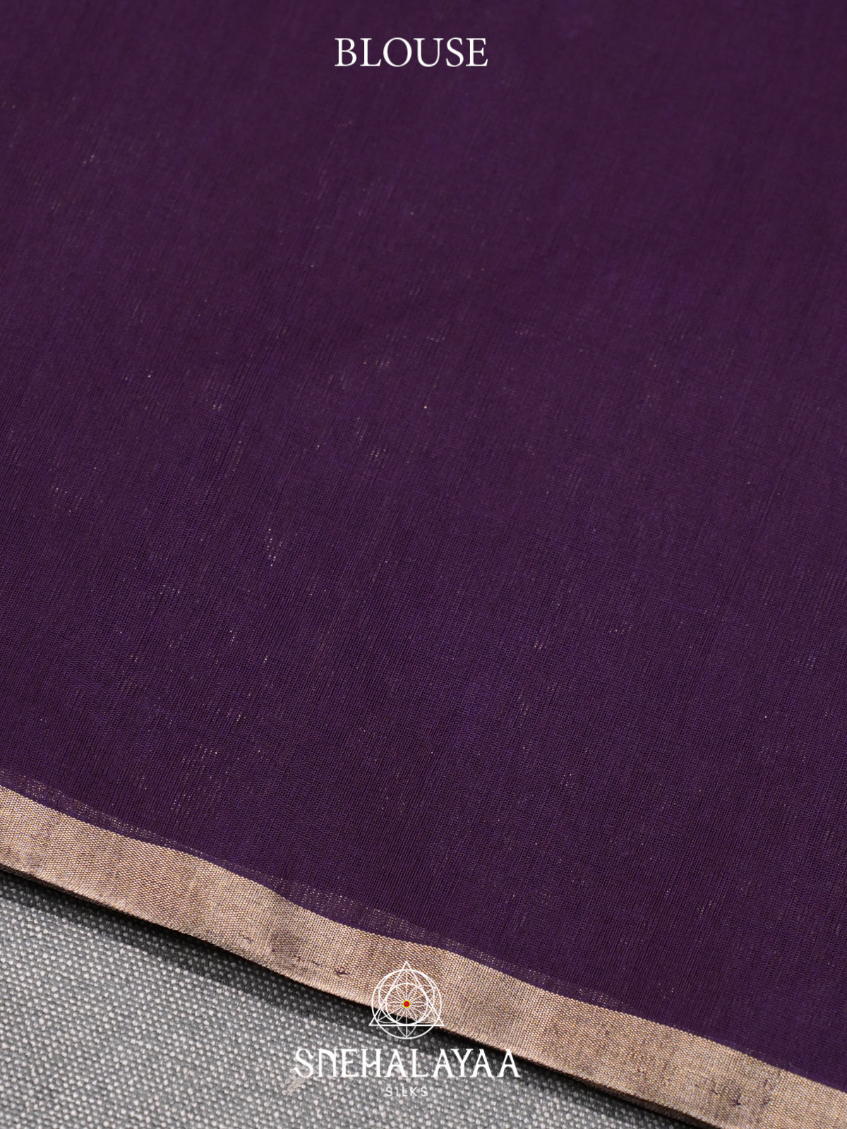 Purple Kora Silk Cotton Saree