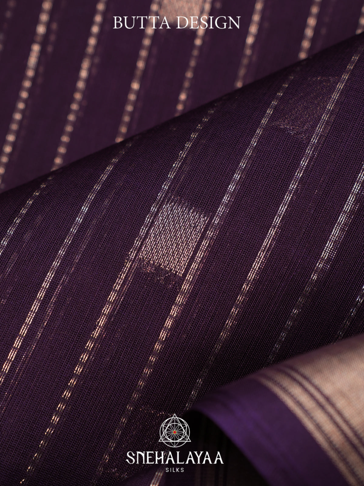 Plum Kora Silk Cotton Saree