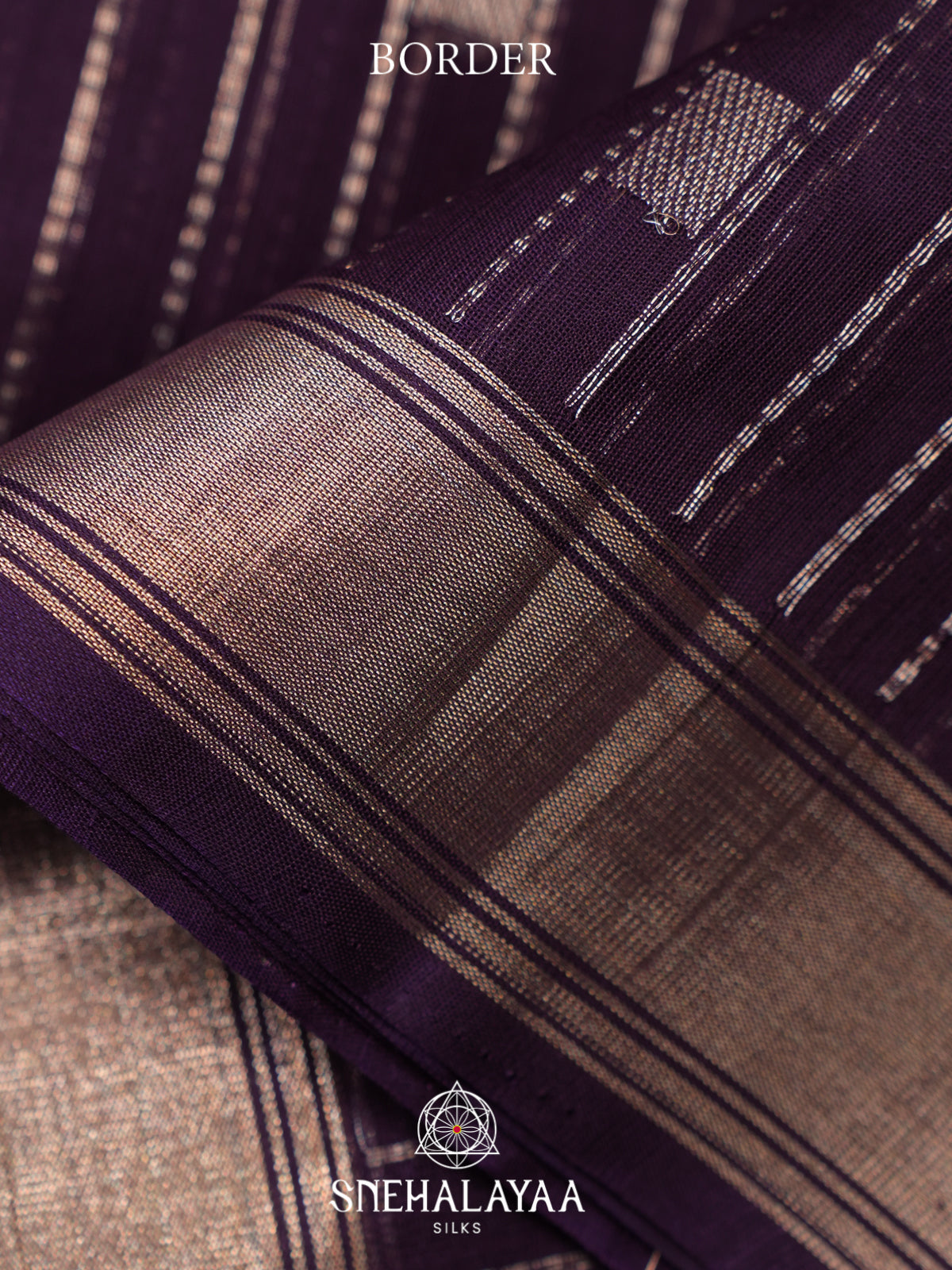 Plum Kora Silk Cotton Saree