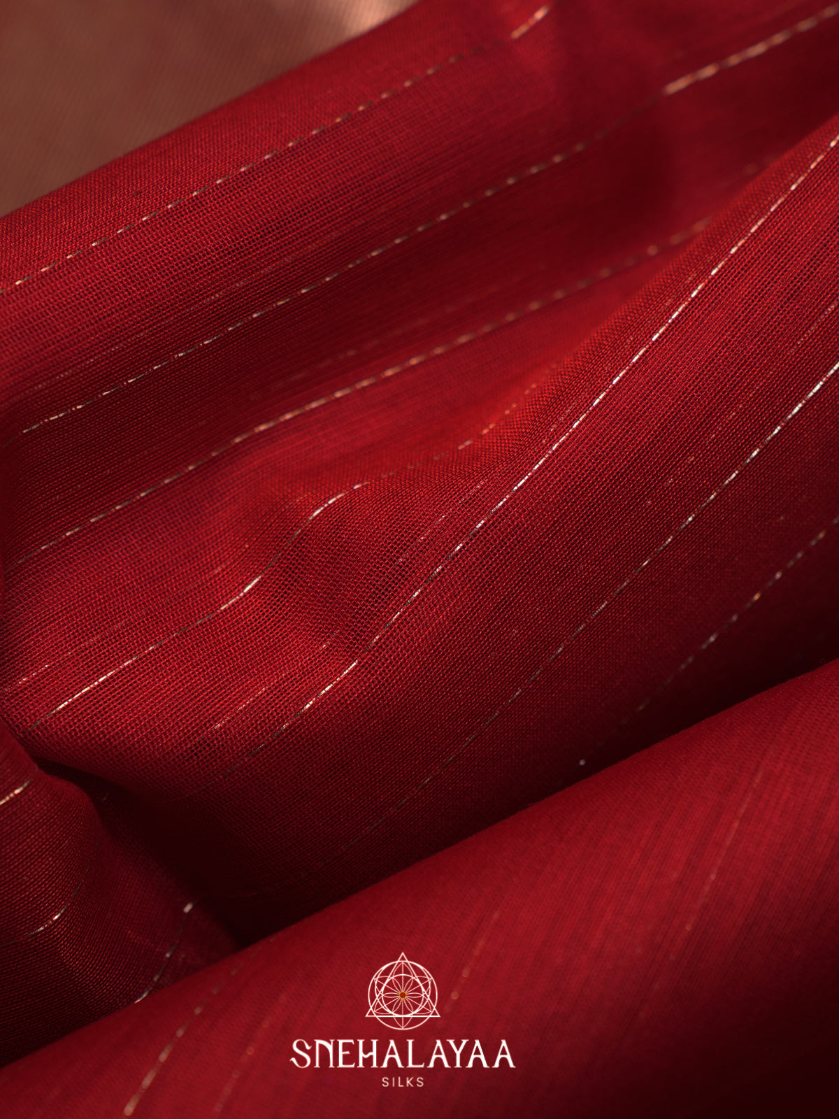 Red Kora Silk Cotton Saree