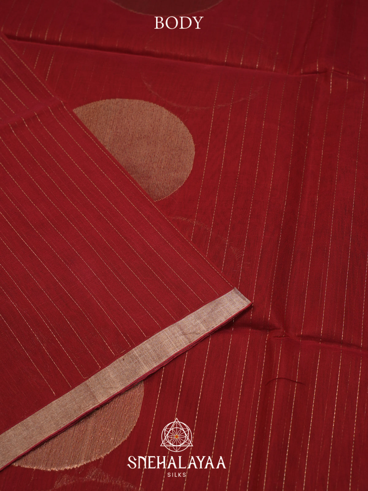 Red Kora Silk Cotton Saree