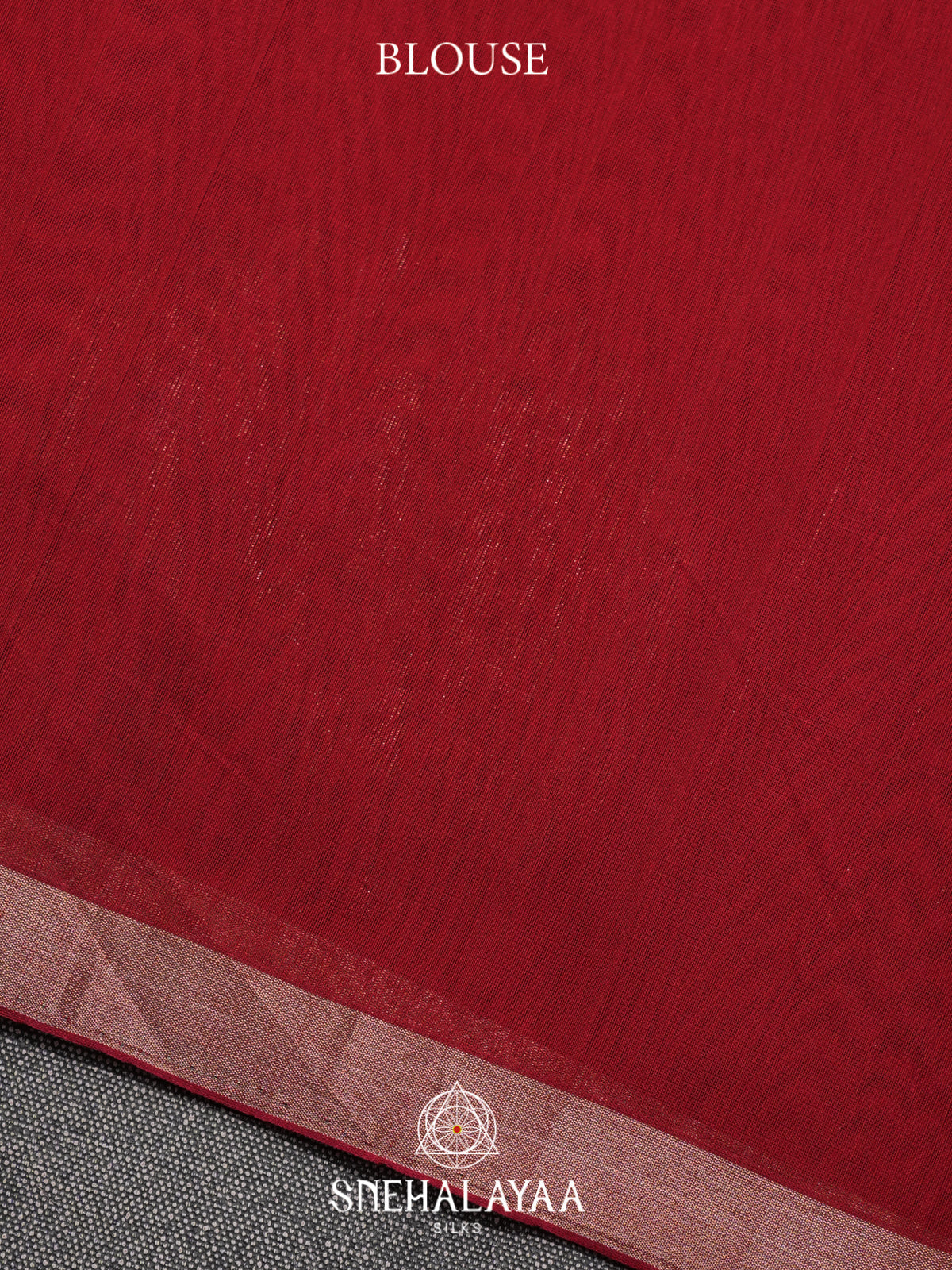 Red Kora Silk Cotton Saree