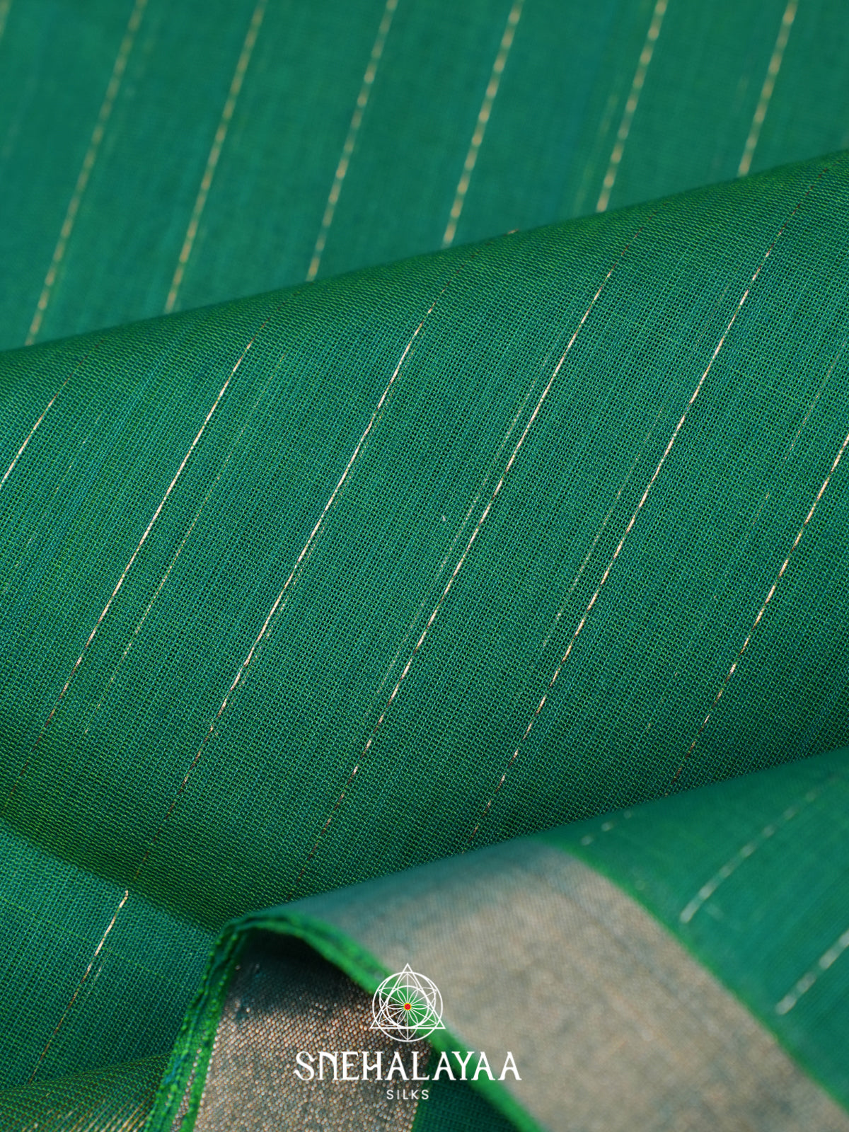 Jade Green Kora Silk Cotton Saree