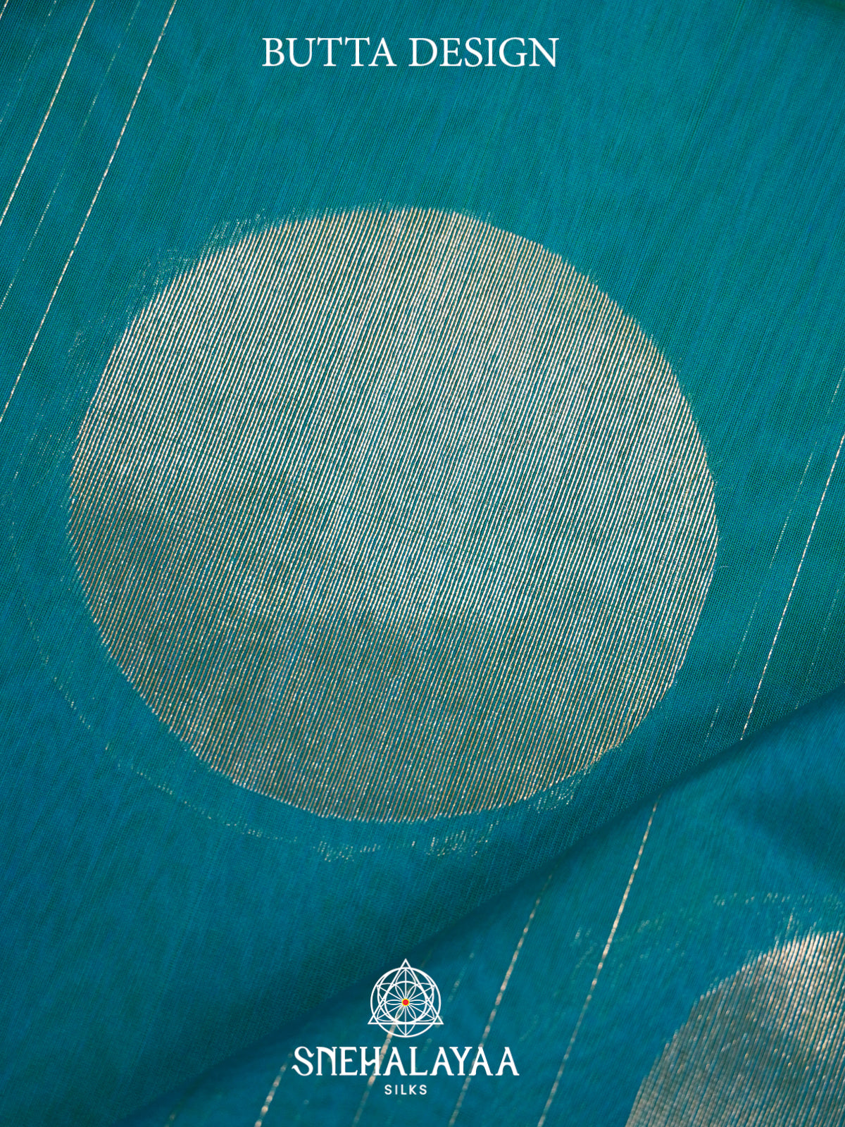 Teal Blue Kora Silk Cotton Saree