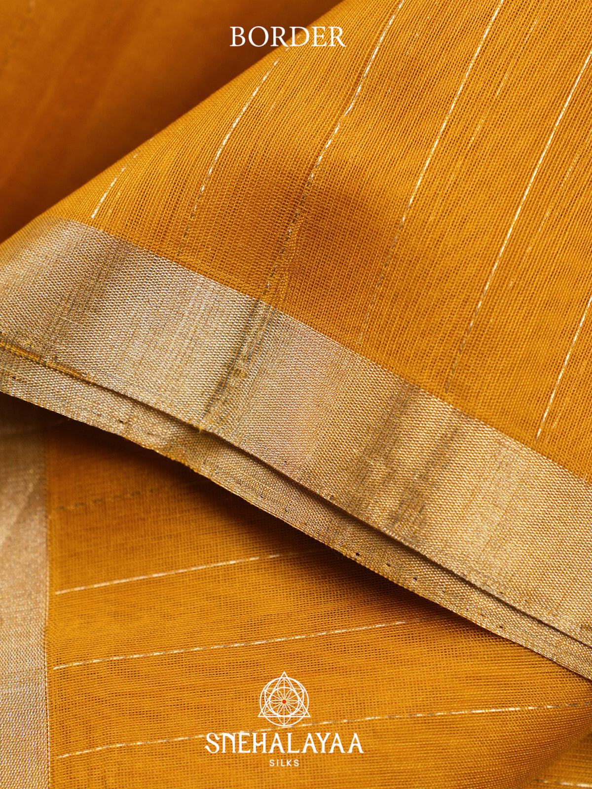 Yellow Kora Silk Cotton Saree