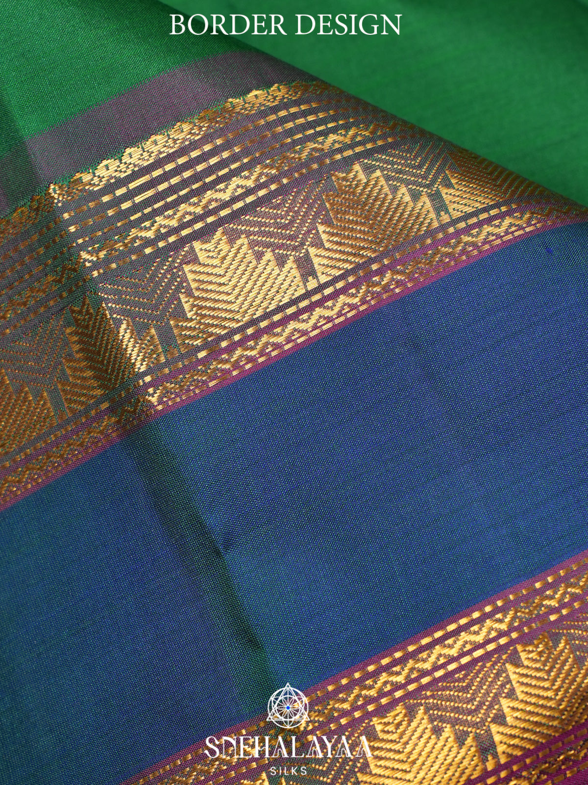 Forest Green Kanjivaram Silk Saree