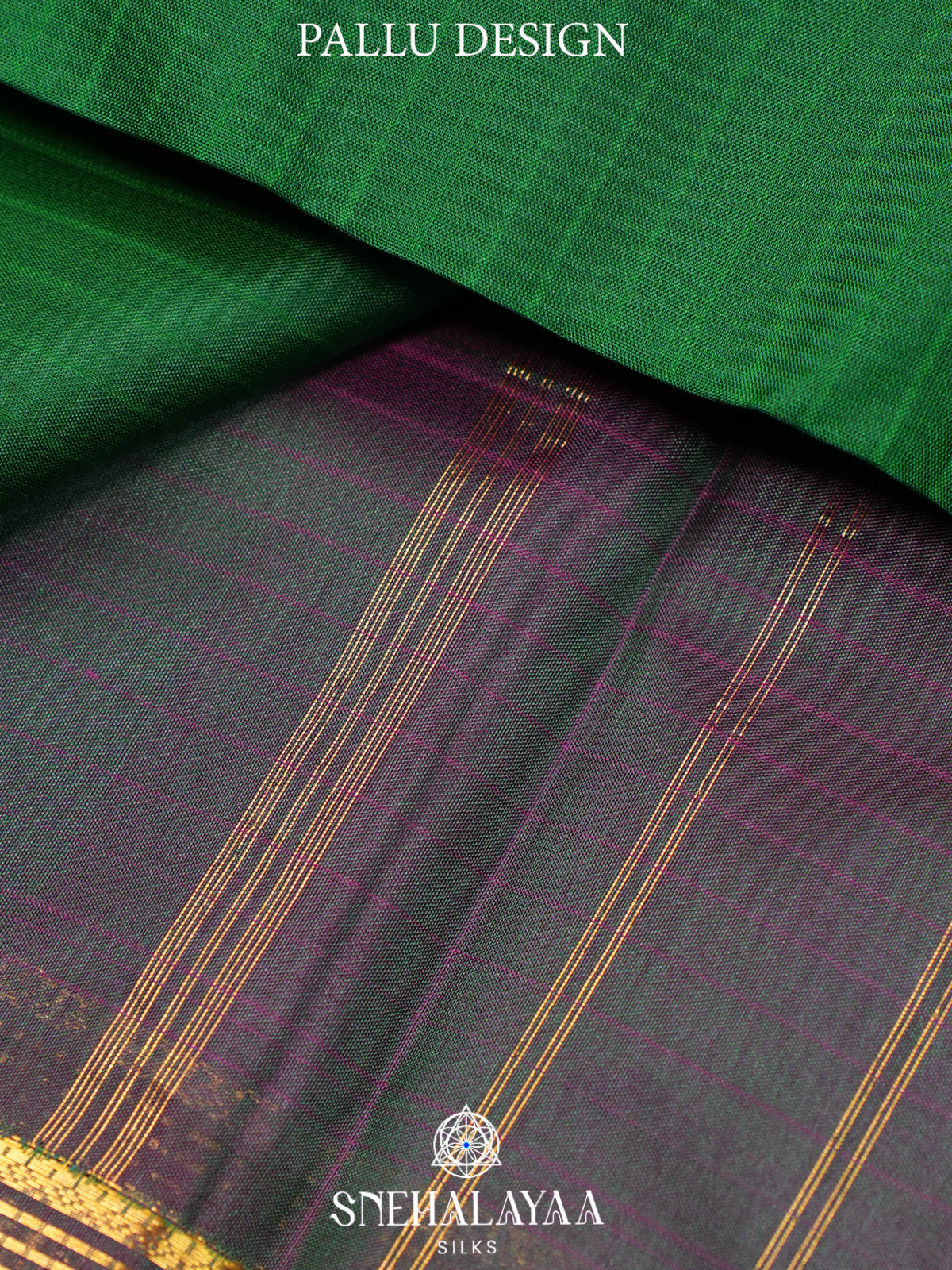 Forest Green Kanjivaram Silk Saree