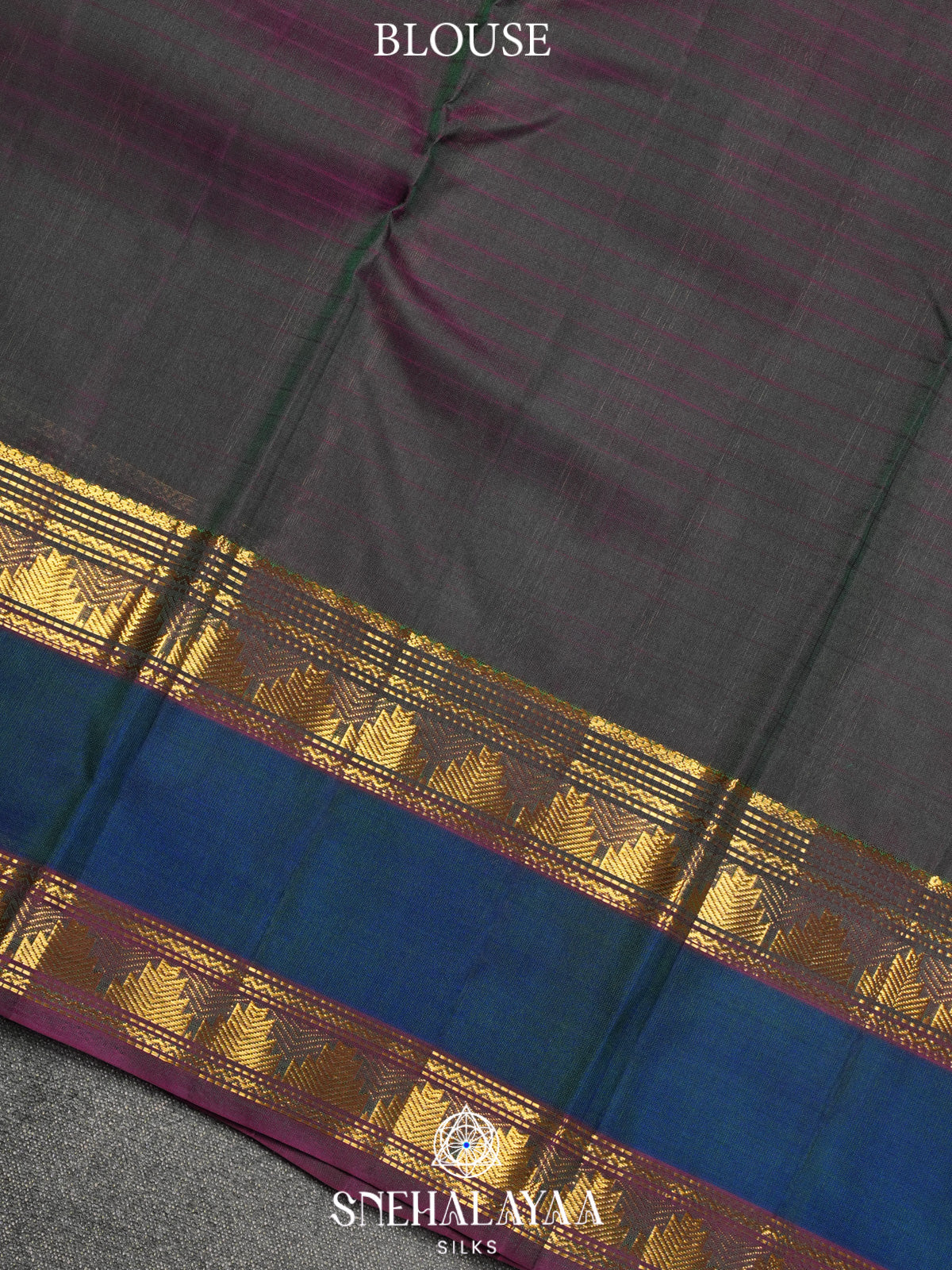 Forest Green Kanjivaram Silk Saree