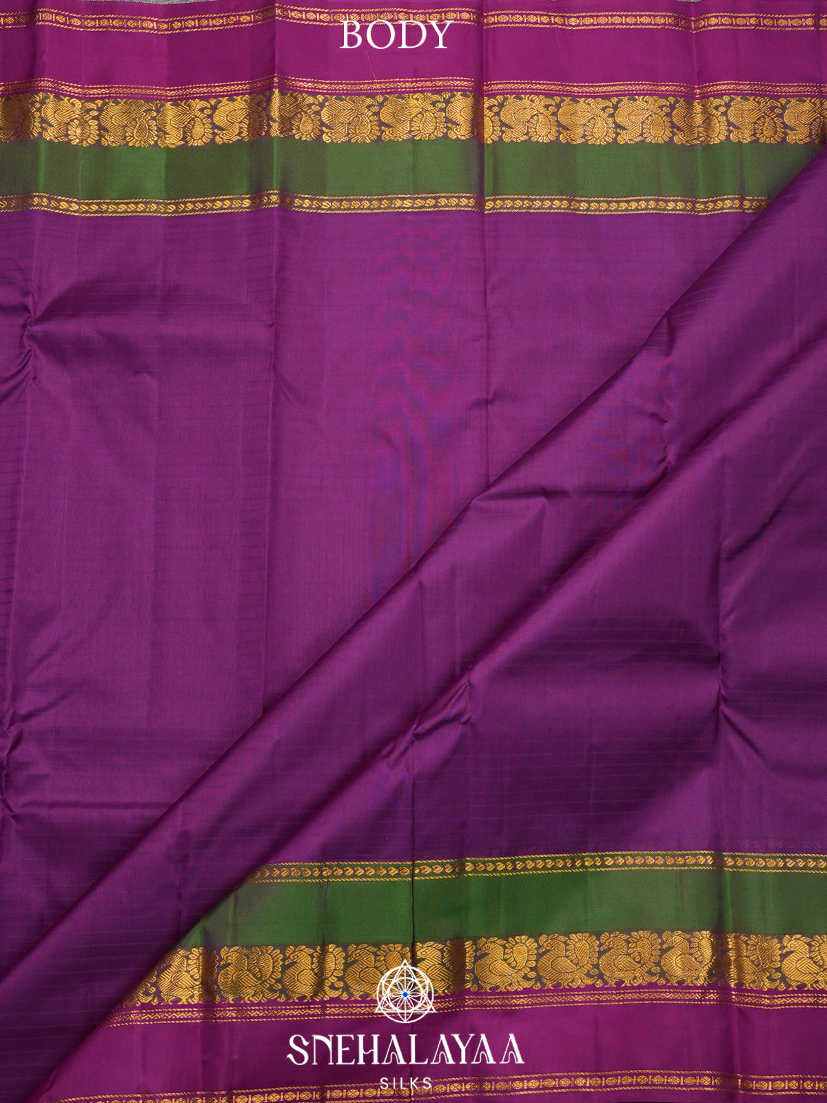 Purple Kanjivaram Silk Saree