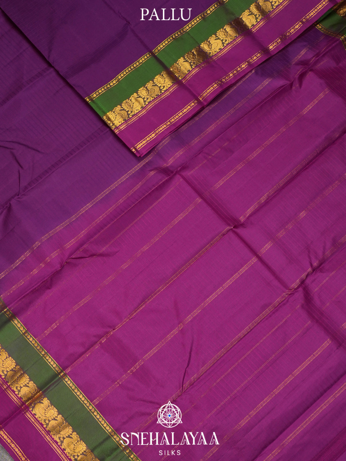 Purple Kanjivaram Silk Saree