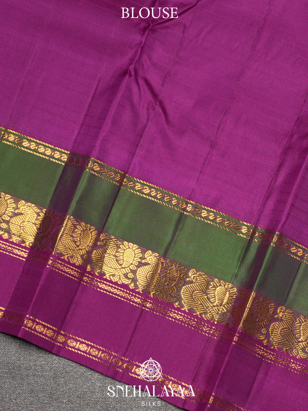 Purple Kanjivaram Silk Saree