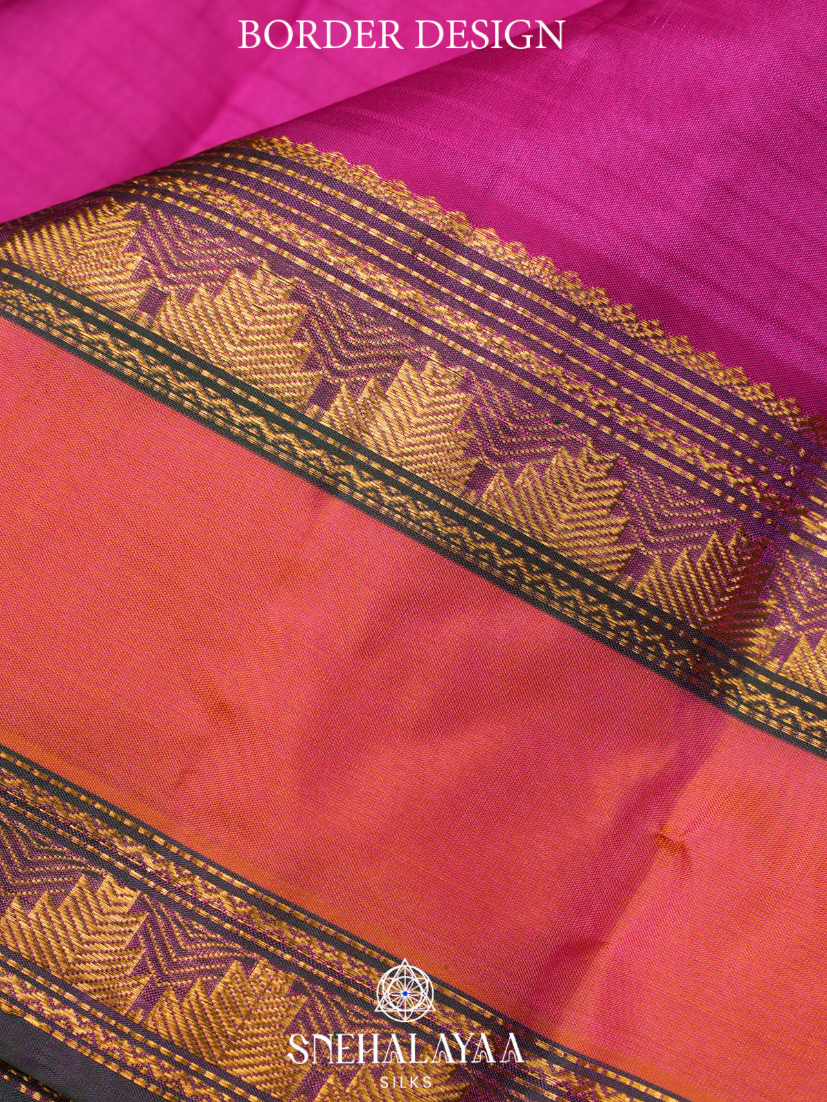 Magenta Pink Kanjivaram Silk Saree